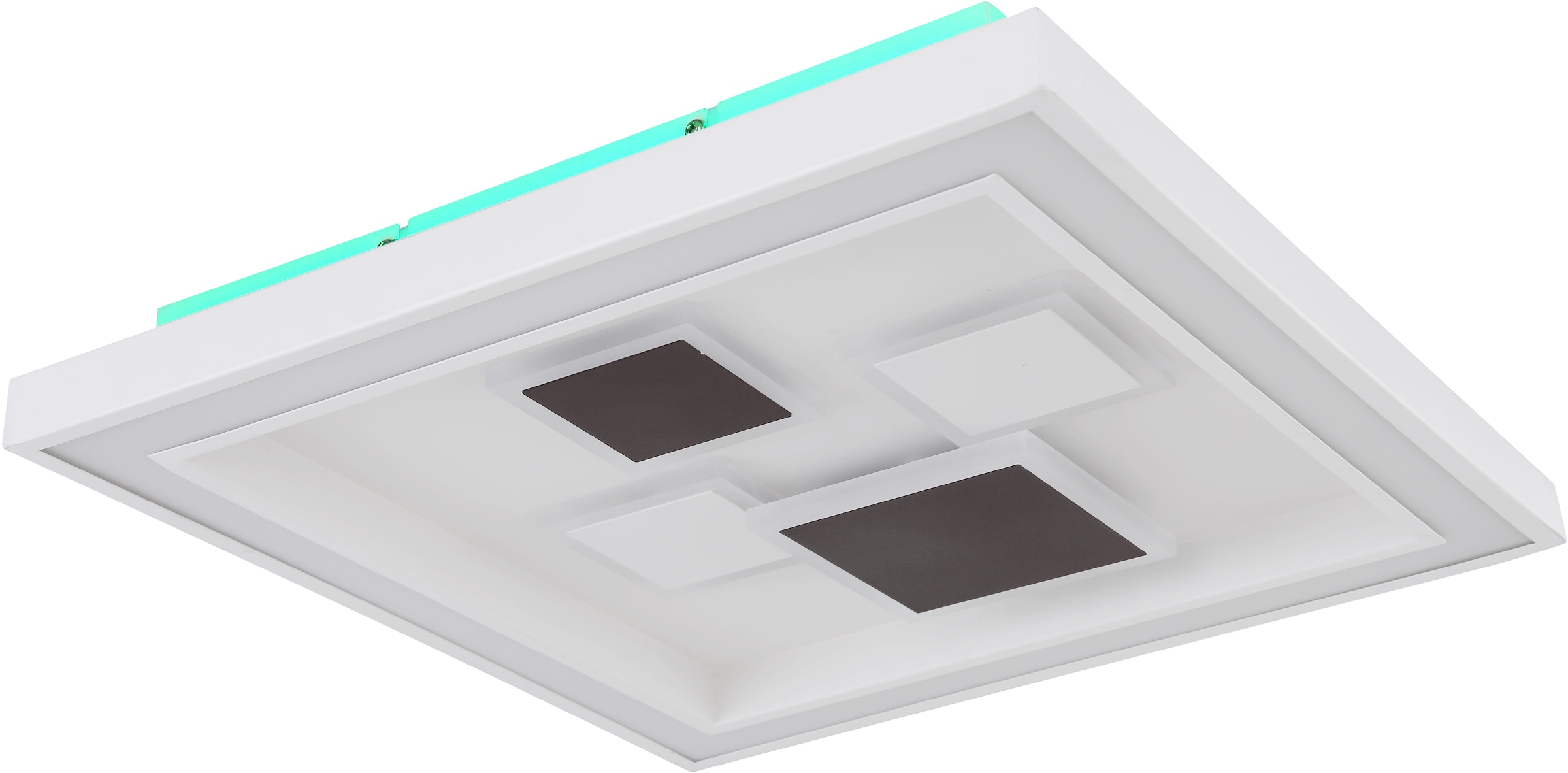 GLOBO LIGHTING LED Deckenleuchte »NOLO«, Leuchtmittel LED-Modul | LED fest integriert, Deckenlampe/Farben: rot-grün-blau/Wohnzimmer/Schlafzimmer