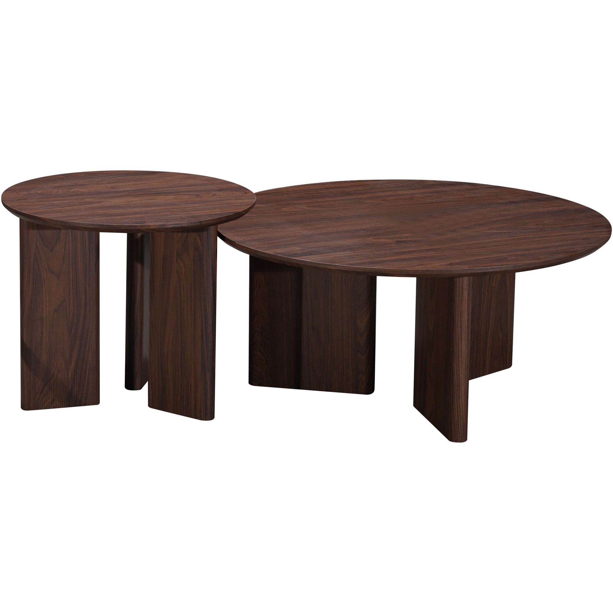 OTTO home Couchtisch »Cassian« 1 Stk. tlg. Walnussoptik, modernes Fußgestell, Breite 80 cm