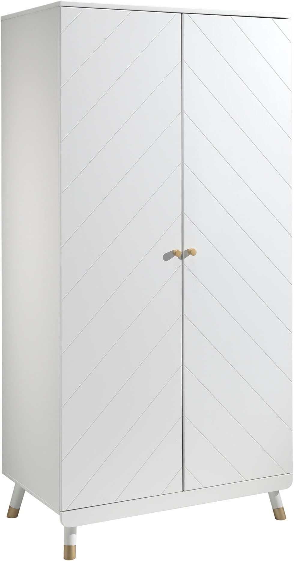 Vipack Babymöbel-Set Made in Europe,  4- tlg. bietet alles für Ihr Kinderzimmer, Ausf. satin weiß lackiert