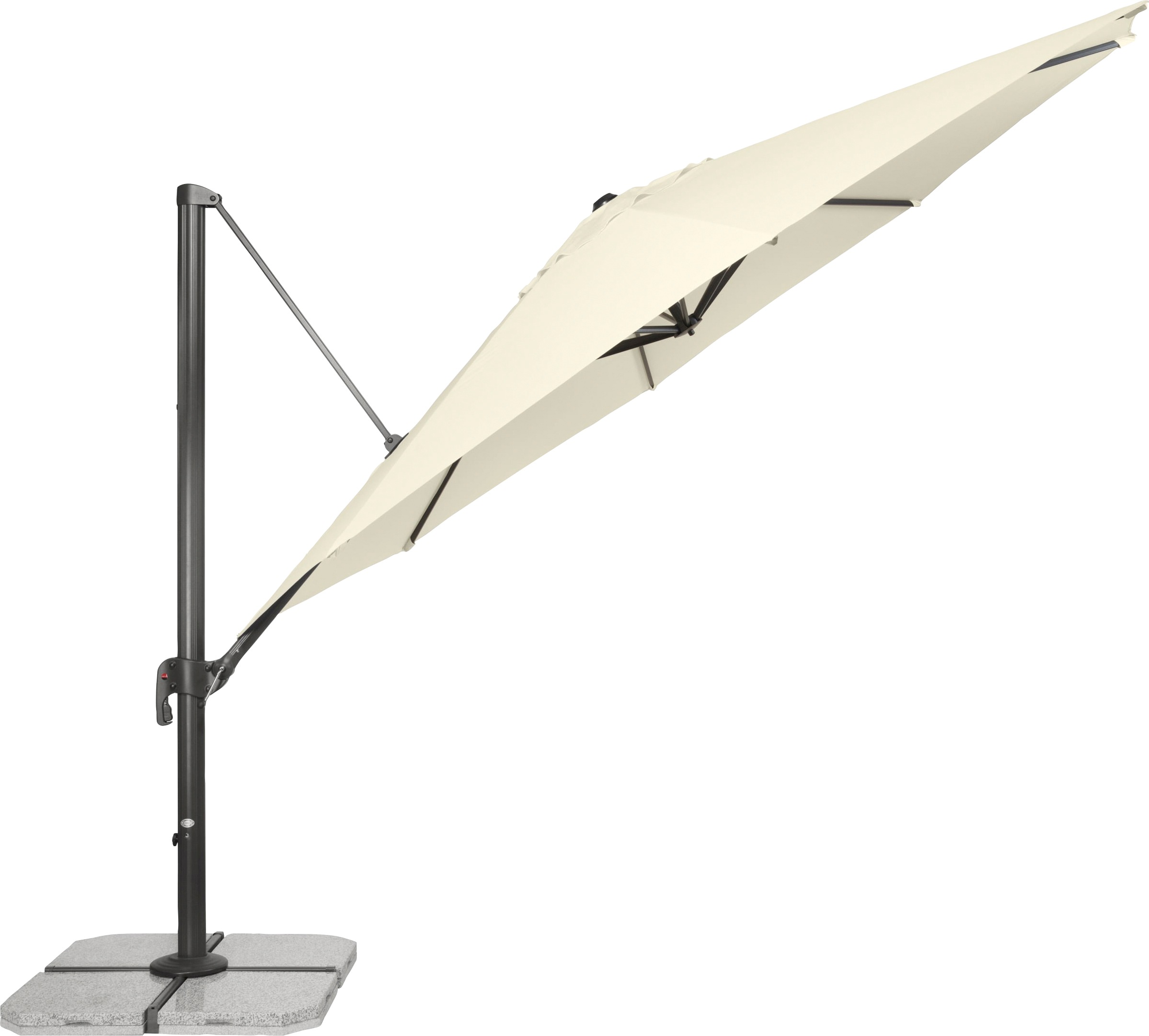 doppler® Ampelschirm, inkl. Schirmständer, ohne Wegeplatten, UV-beständig