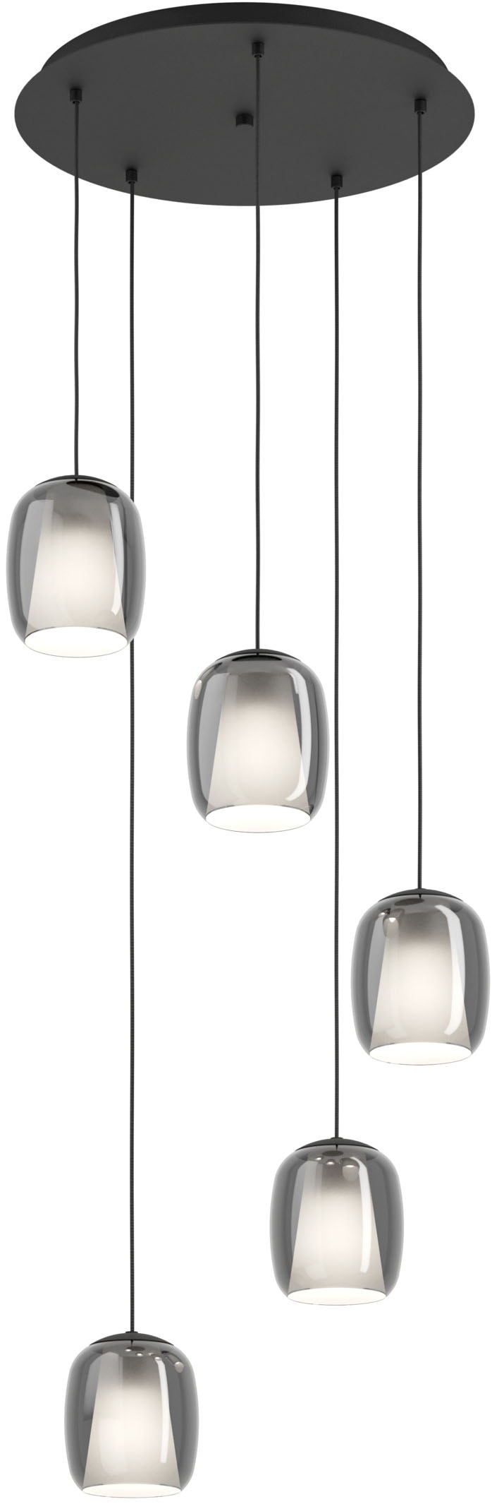 EGLO Hängeleuchte »CIAMPINO Pendellampe - Stahl - E27 - 5X28W - IP20« E27 1 günstig online kaufen