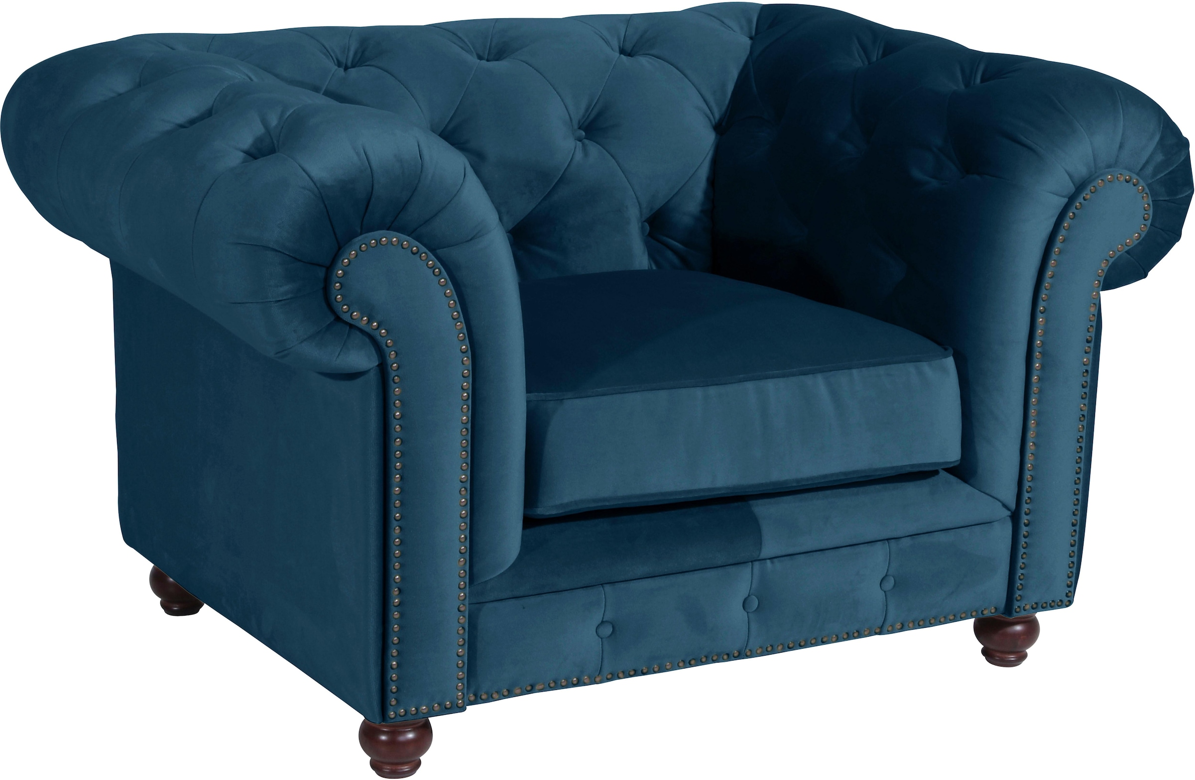 Max Winzer® Chesterfield-Sessel »Old England, Loungesessel, modern, Retro und elegant, bequemer Sessel«, mit edler Knopfheftung