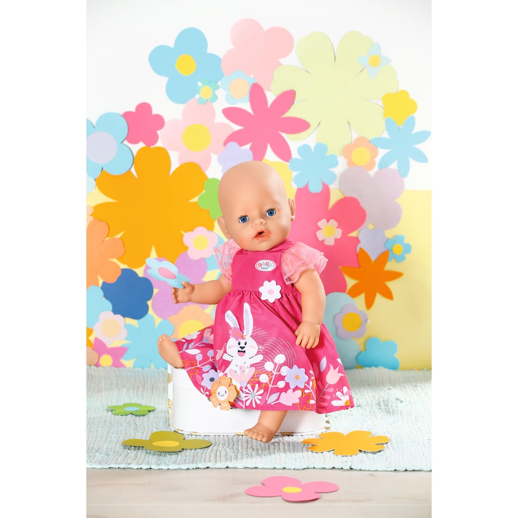 Baby Born Puppenkleidung »Kleid Blümchen, 43 cm«, mit Kleiderbügel