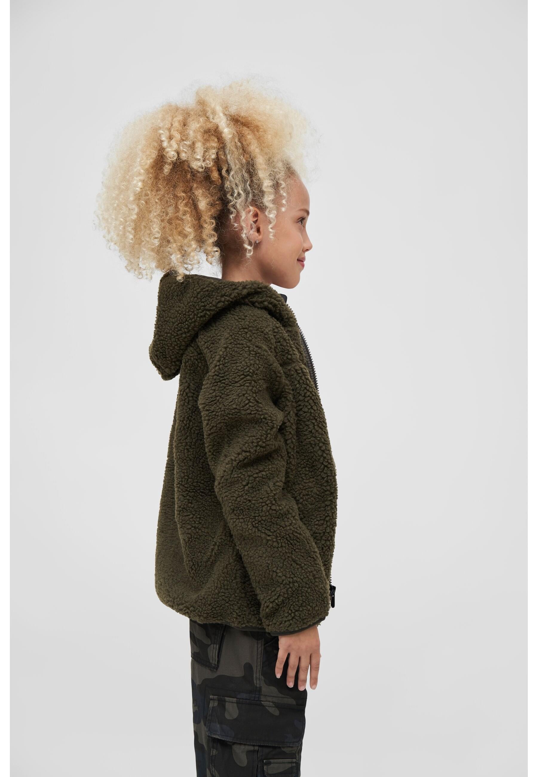 Brandit Allwetterjacke »Brandit Damen Kids Teddyfleecejacket Hood« 1 Stk. tlg. mit Kapuze