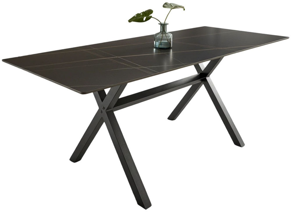 OTTO home Esstisch »Cazie« aus Sicherheitsglas mit drehbarer Tischplatte un günstig online kaufen