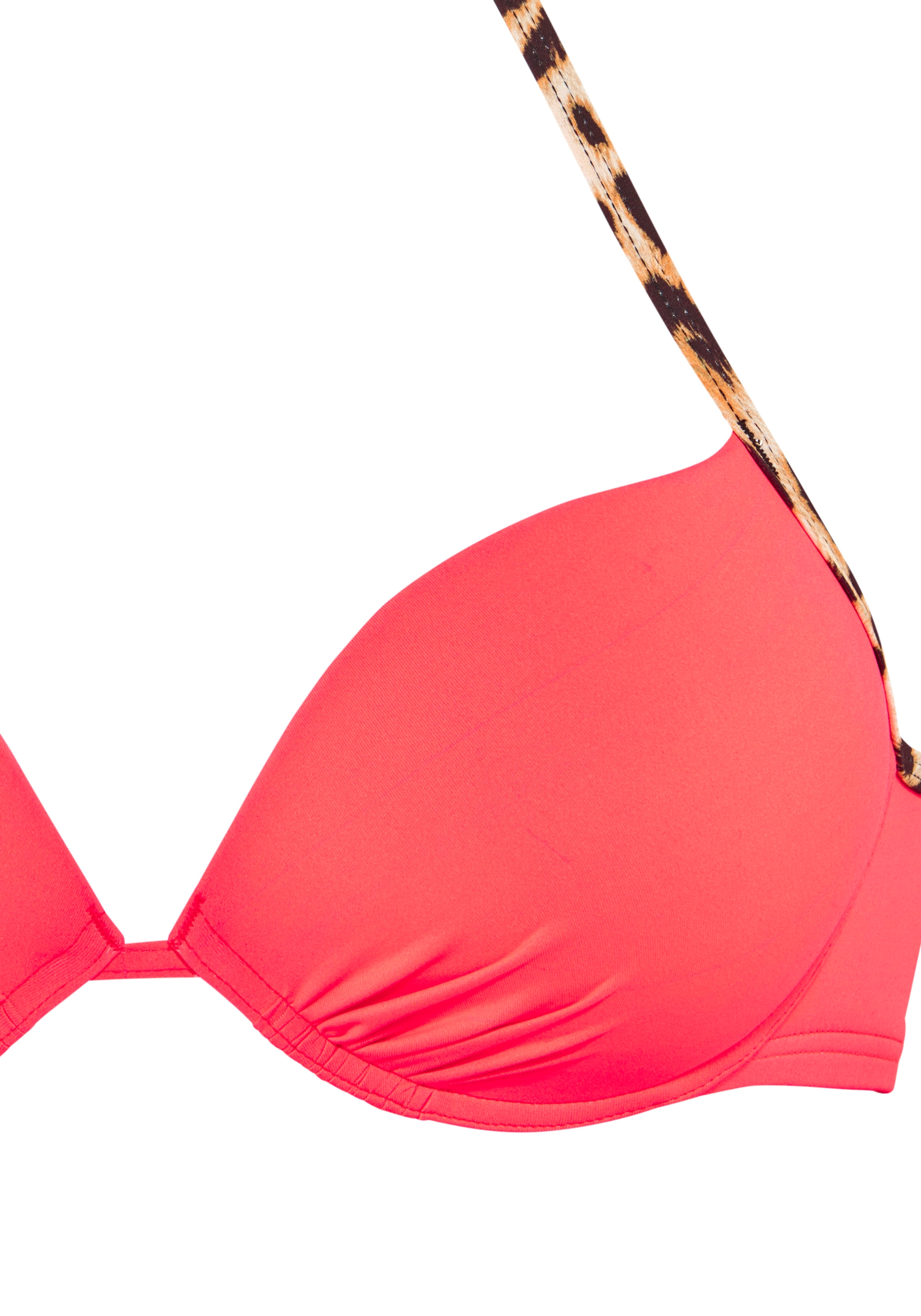 Buffalo Push-Up-Bikini-Top »Lovisa« mit Animalprint in Kontrastdetails