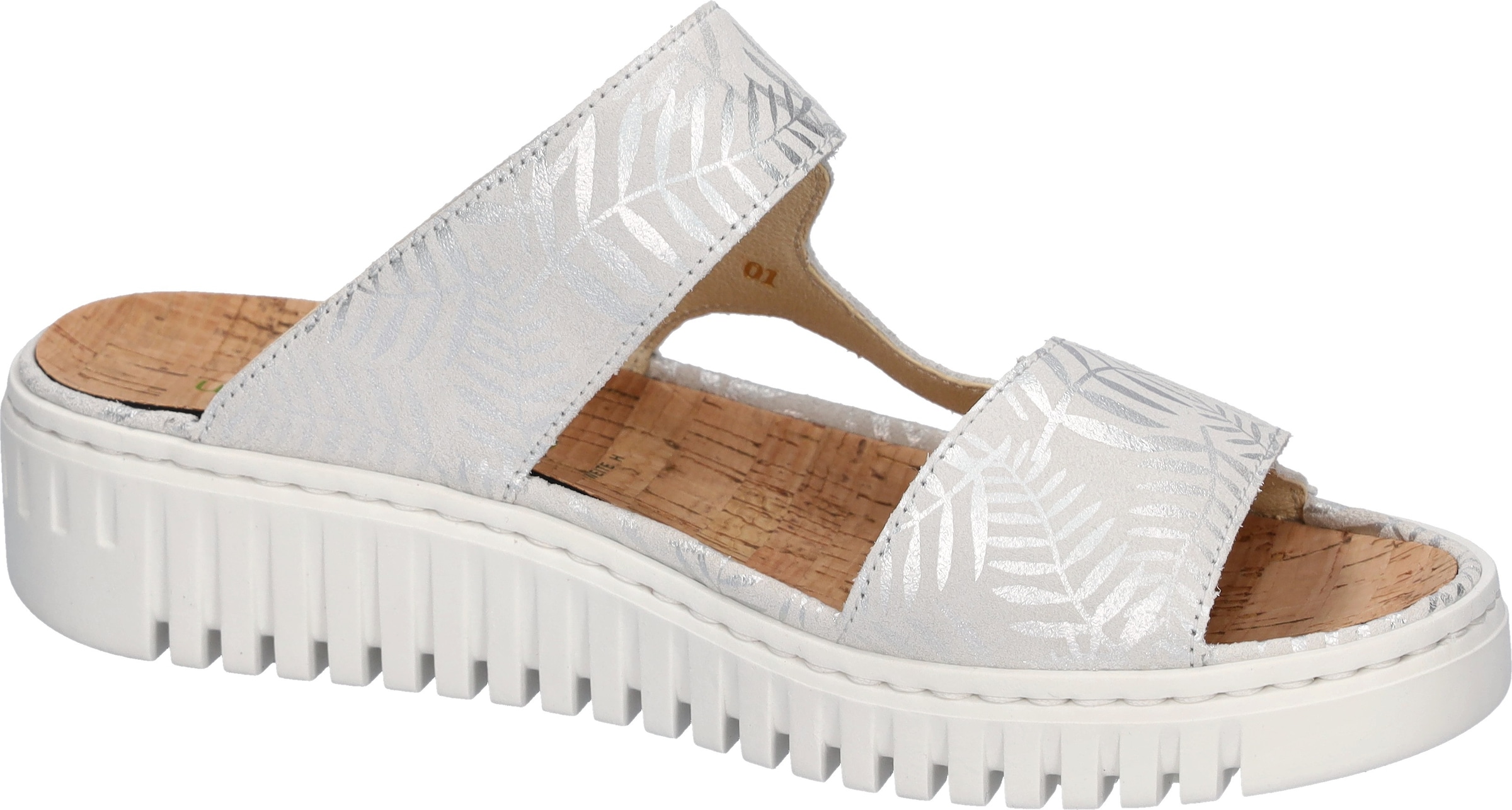 Waldläufer Pantolette »H-WILLOW«  Sommerschuh, Hausschuh, Keilpantolette in Komfortweite H (= sehr weit)