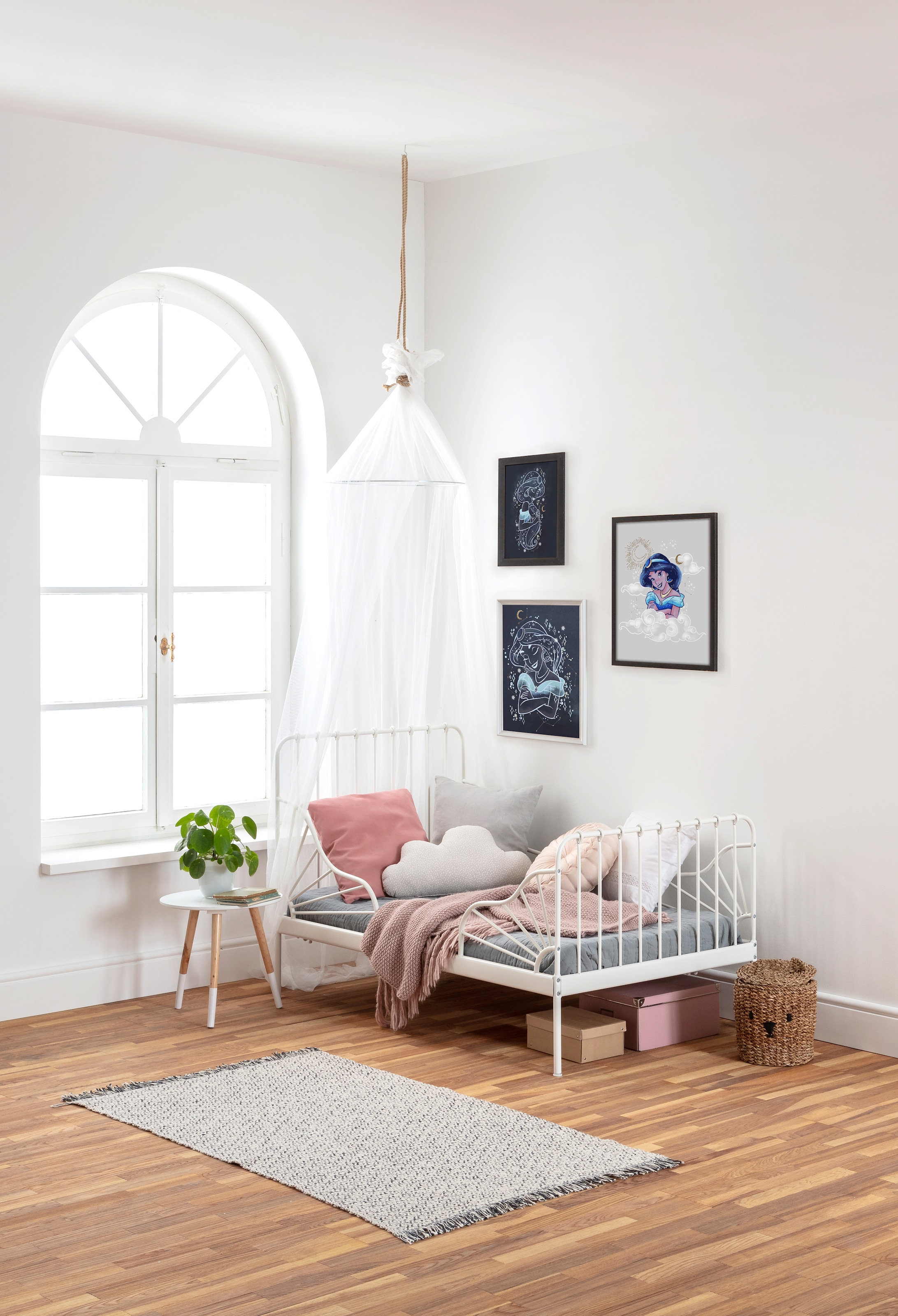 Komar Bild »Jasmin Clouds«, Disney, (1 St.), Wandbild zur Dekoration im Kinderzimmer - ohne Rahmen