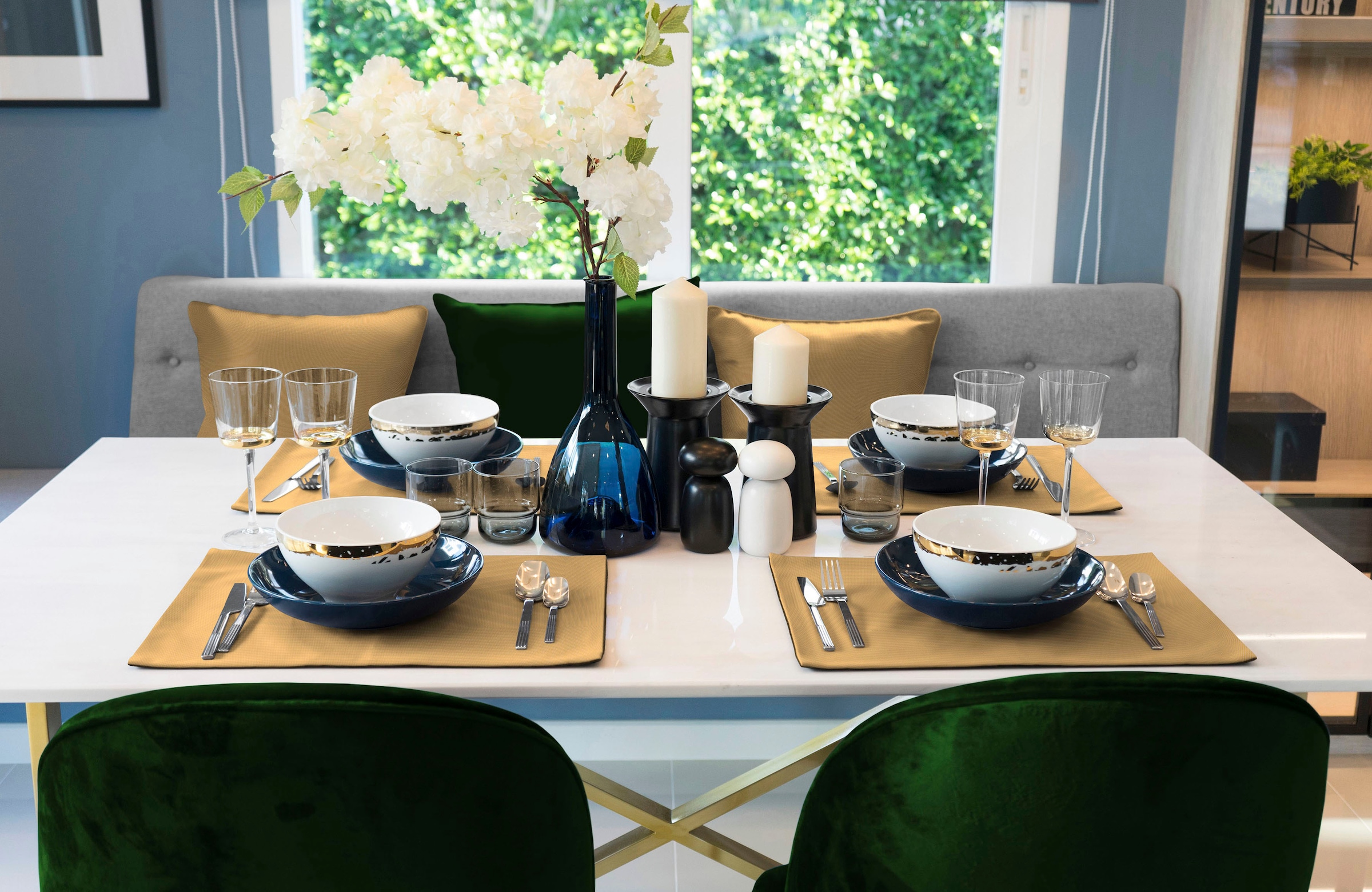 ADAM Platzset »Uni Collection« GOTS zertifiziert, Made in Germany curry Obermaterial: 100% Baumwolle B/L: 40 cm x 50 cm