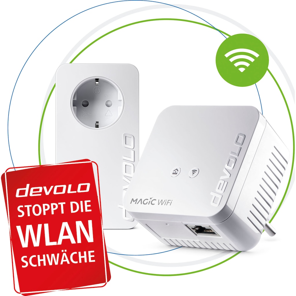 DEVOLO WLAN-Router »Magic 1 WiFi mini Starter Kit (1200Mbit, G.hn, Powerline + WLAN, Mesh)«