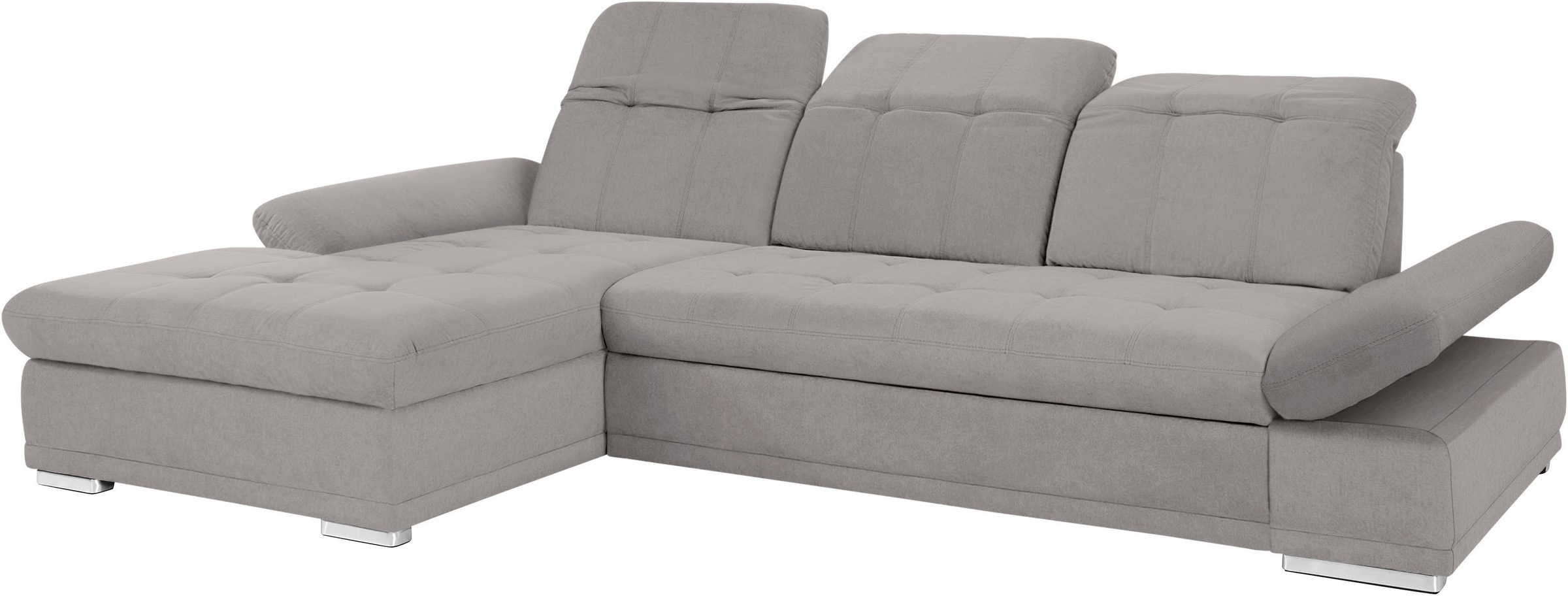 COTTA Ecksofa »Holiday L-Form mit Sitztiefen-, Armteil- und Kopfteilverstellung«, wahlweise mit Bettfunktion & Bettkasten