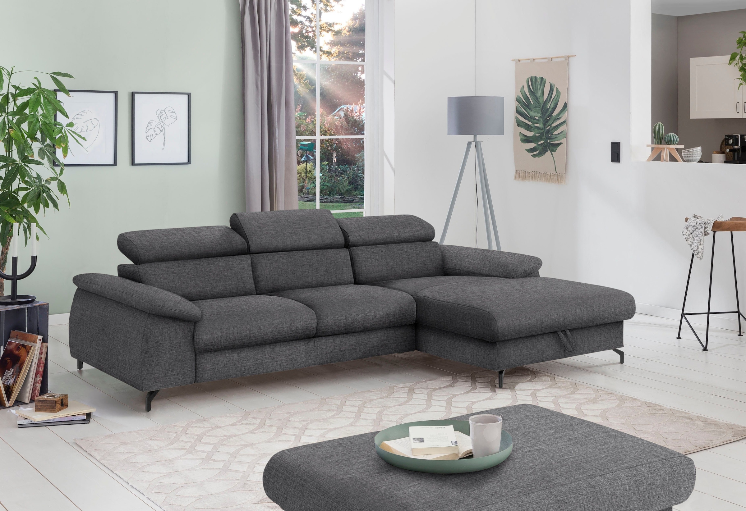 COTTA Polstergarnitur »Komaris L-Form«, (Set), Set bestehend aus: Ecksofa m günstig online kaufen