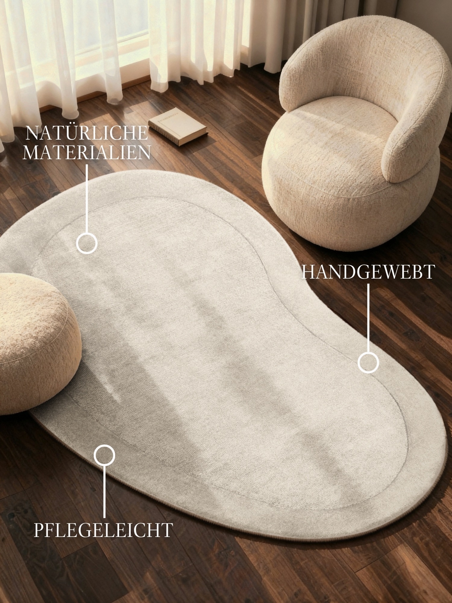 Villeroy & Boch Teppich »Wollteppich Kari« rechteckig 17 mm Höhe Handgewebt günstig online kaufen