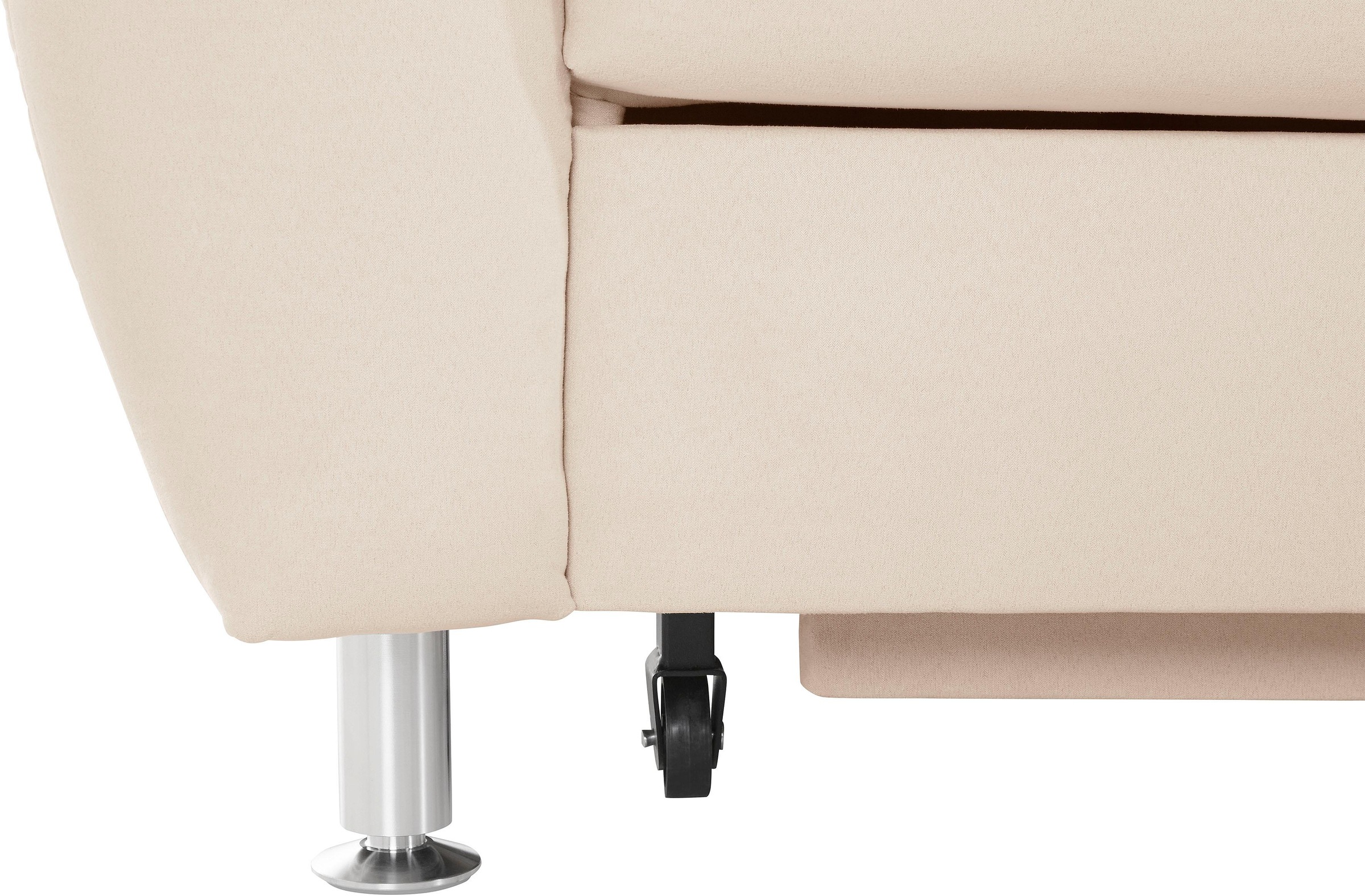 Places of Style Ecksofa »Cardoso L-Form«, Federkern, wahlweise mit Bett, Schubkasten, teilweise Relaxfunktion