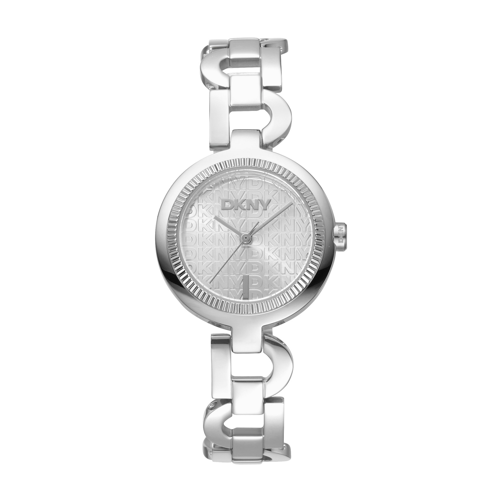 DKNY Quarzuhr »Open Link Watch« Armbanduhr, Damenuhr, Edelstahlarmband, analog