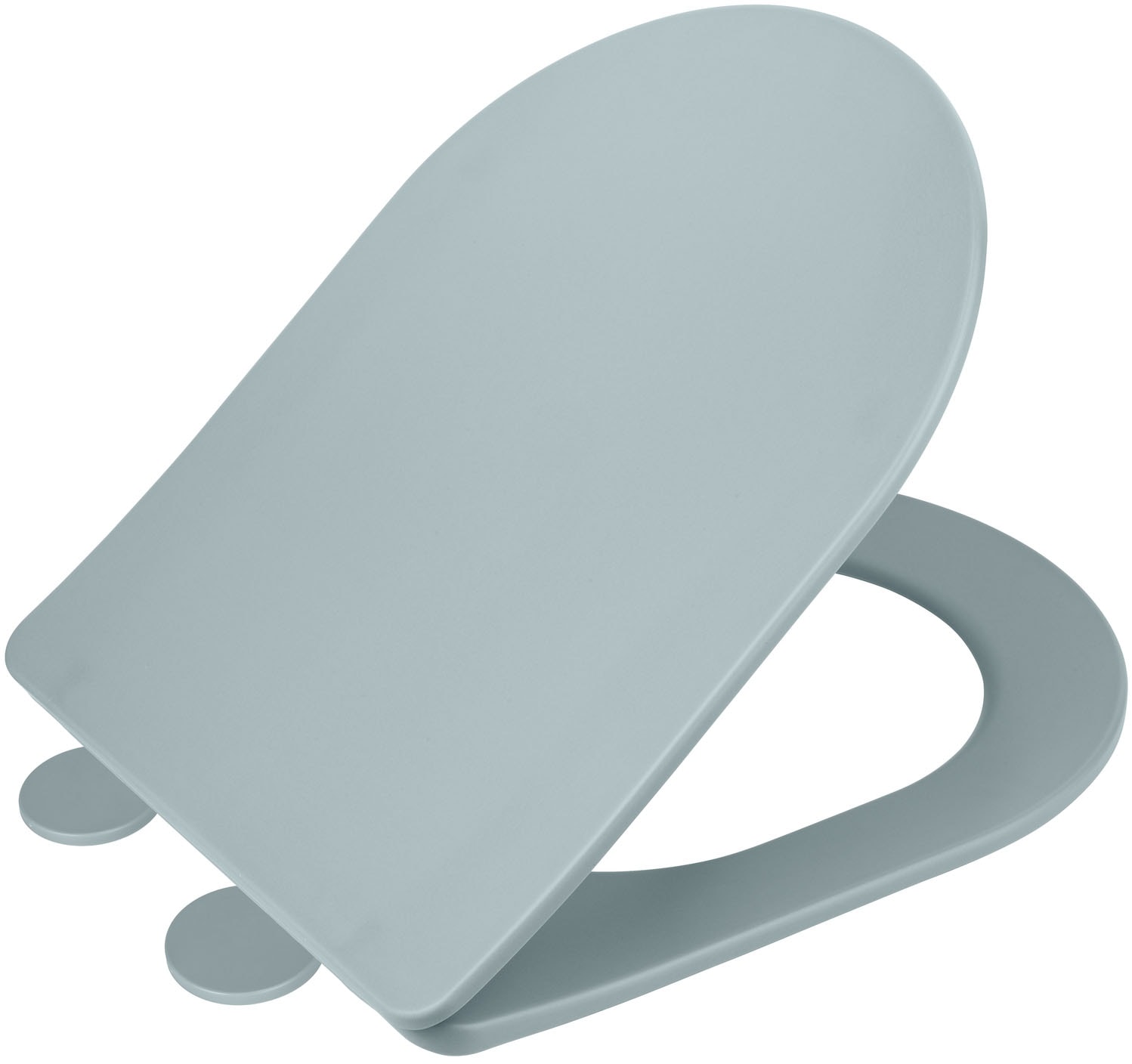 WENKO WC-Sitz »Galati« Toilettensitz aus Duroplast, ultraflach, D-Form, mit Absenkautomatik