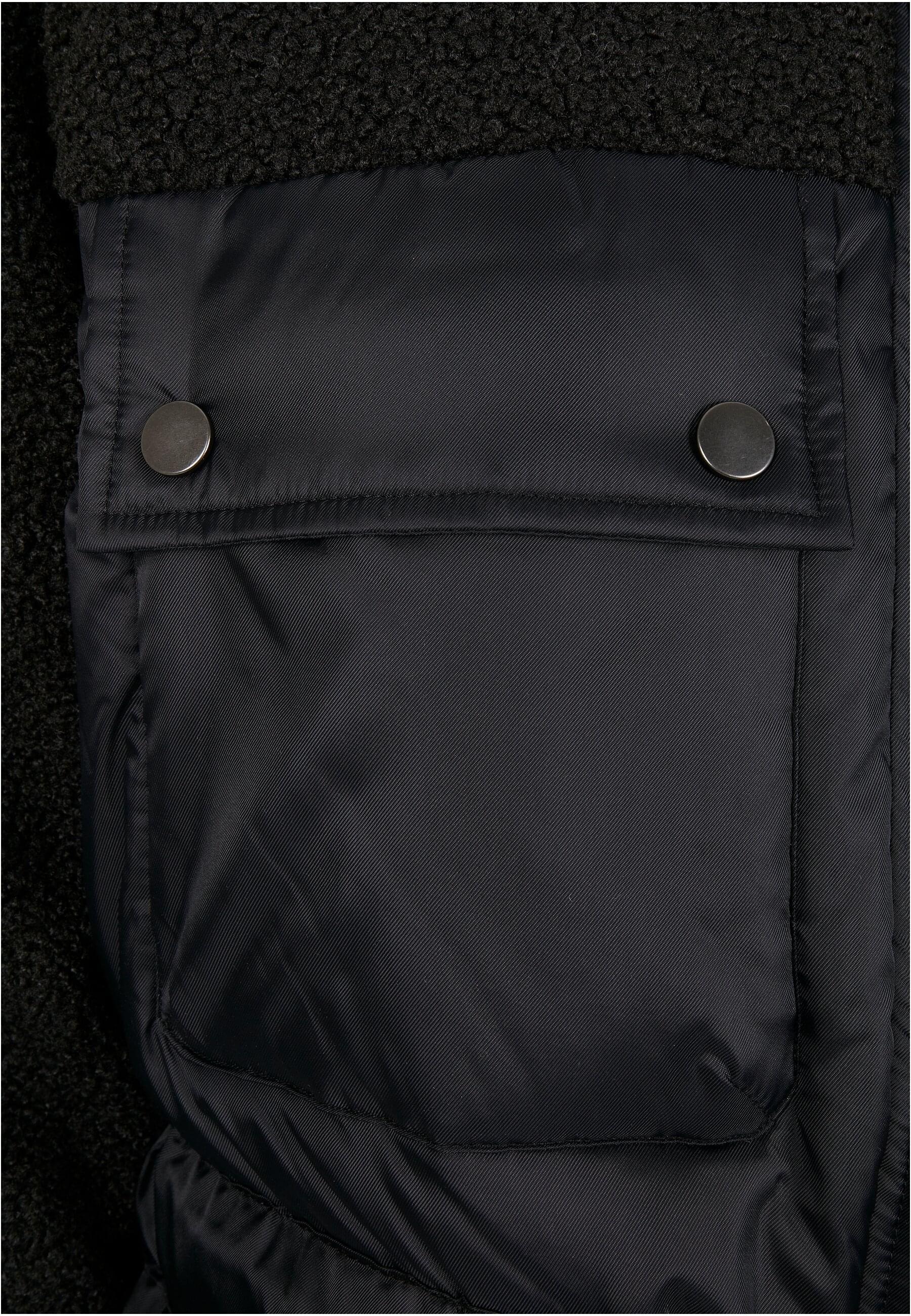 URBAN CLASSICS Winterjacke »Urban Classics Damen Ladies Sherpa Mix Puffer Jacket« 1 Stk. tlg. ohne Kapuze