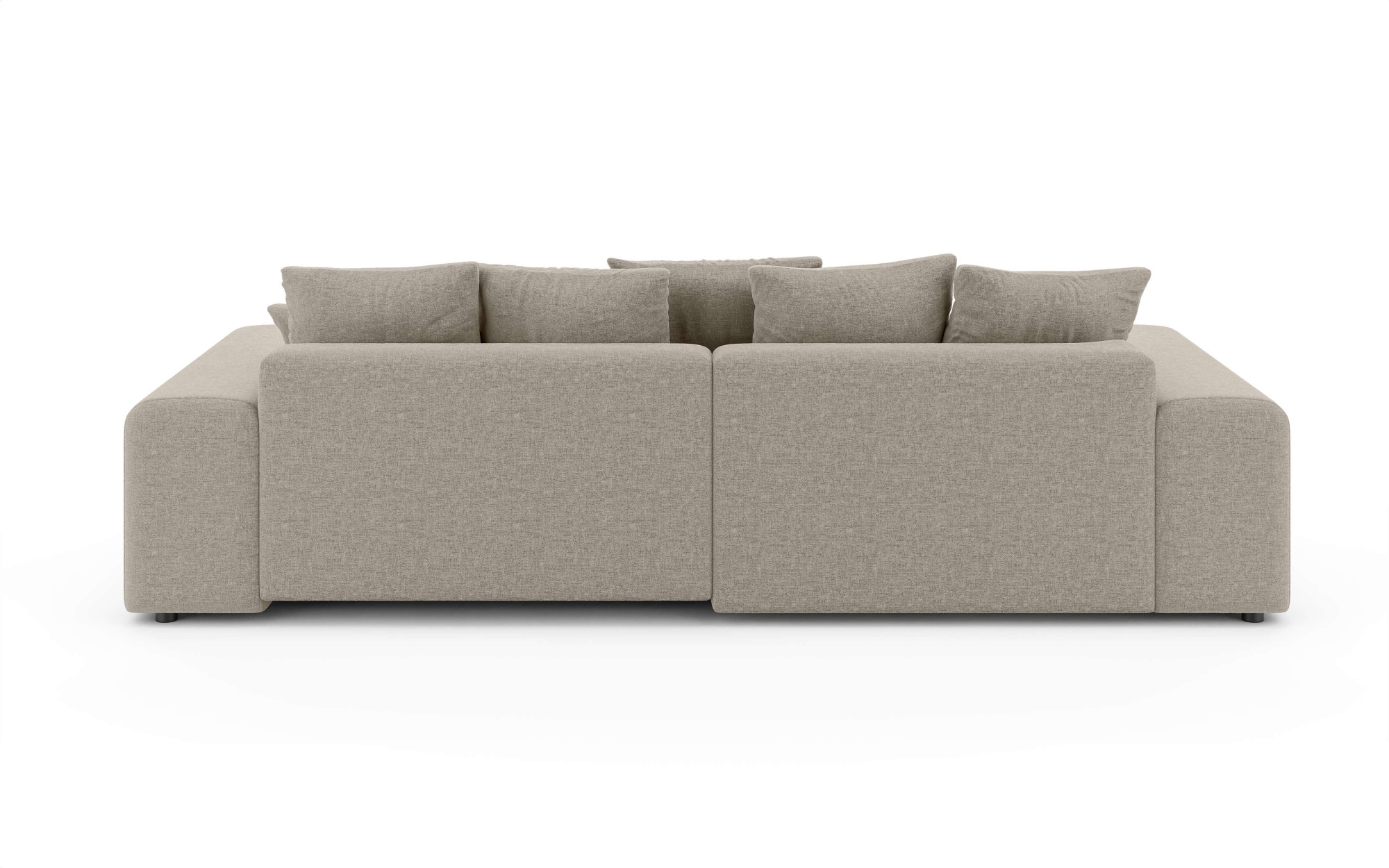 Home affaire Ecksofa »LAKESIDE mit Bettfunktion und Bettkasten, B/T/H 257/166/84 cm«, L-Form, Recamiere beidseitig montierbar, Wellenunterfederung