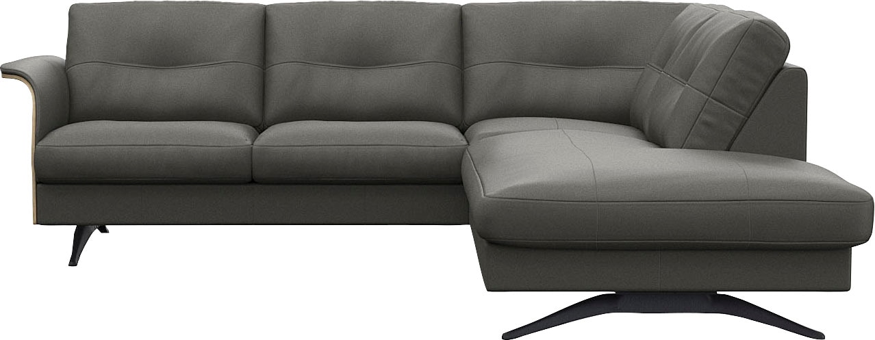 FLEXLUX Ecksofa »Glow, super bequem durch hochwertigem Sitzaufbau mit Feder günstig online kaufen