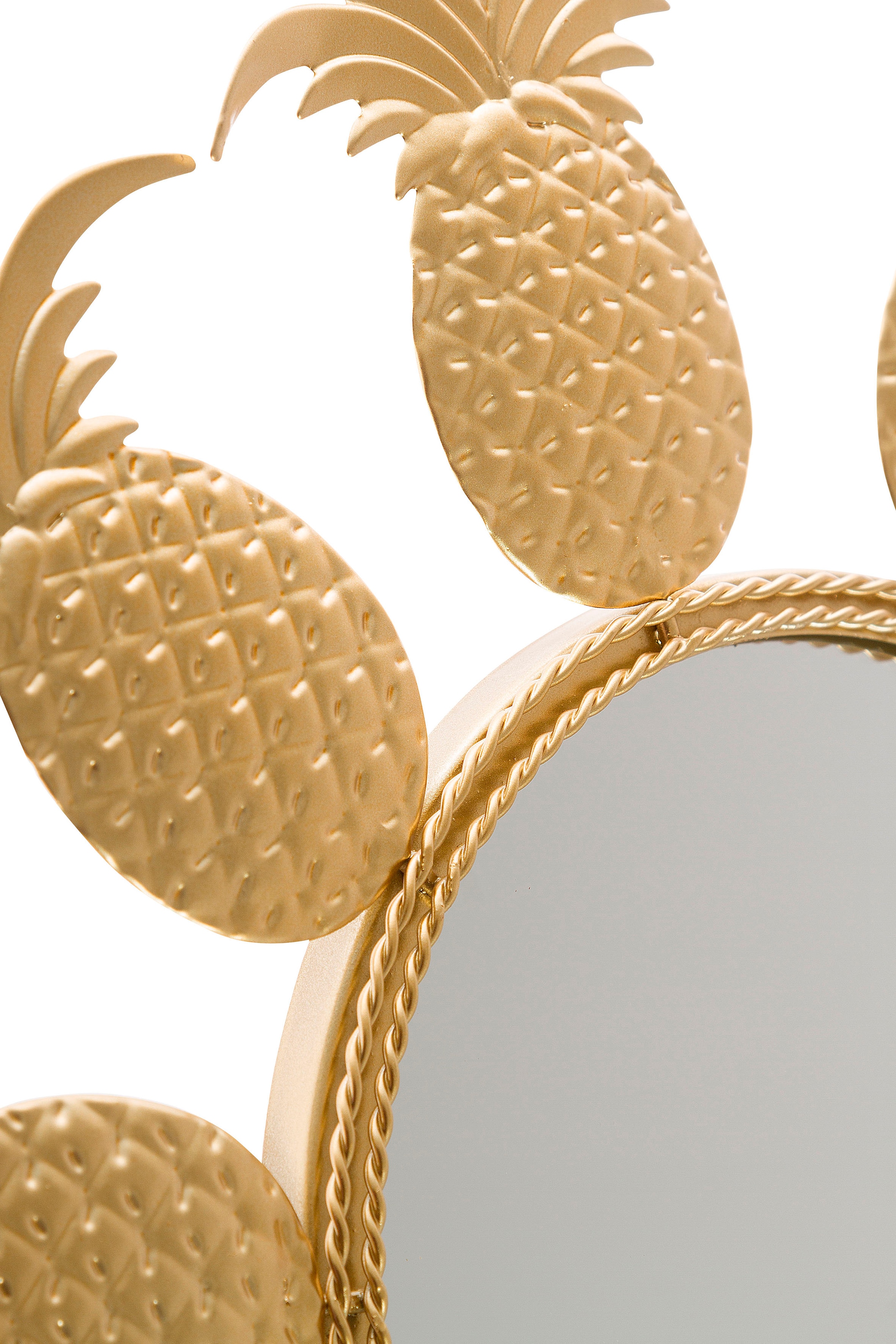 Myflair Möbel & Accessoires St.), bestellen Blütenform Rahmen »Annama«, auf aus gold, (1 Wandspiegel, Dekospiegel rund, Raten Landhaus, Metall