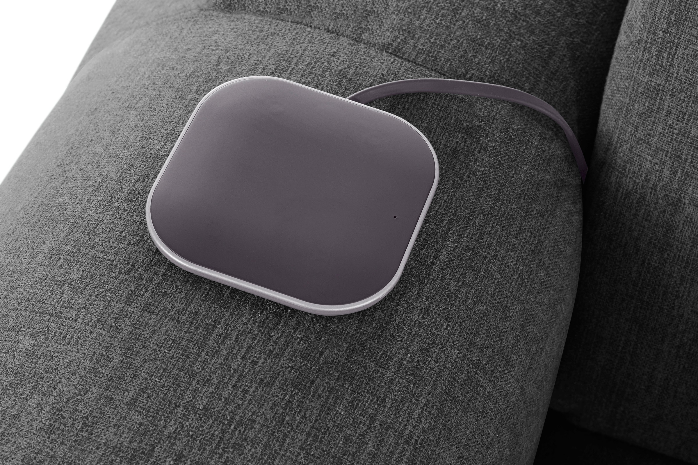 COTTA Ecksofa »Mia L-Form mit 3 Zierkissen«, wahlweise mit Bettfunktion, Bettkasten, Beleuchtung & Wireless-Charger