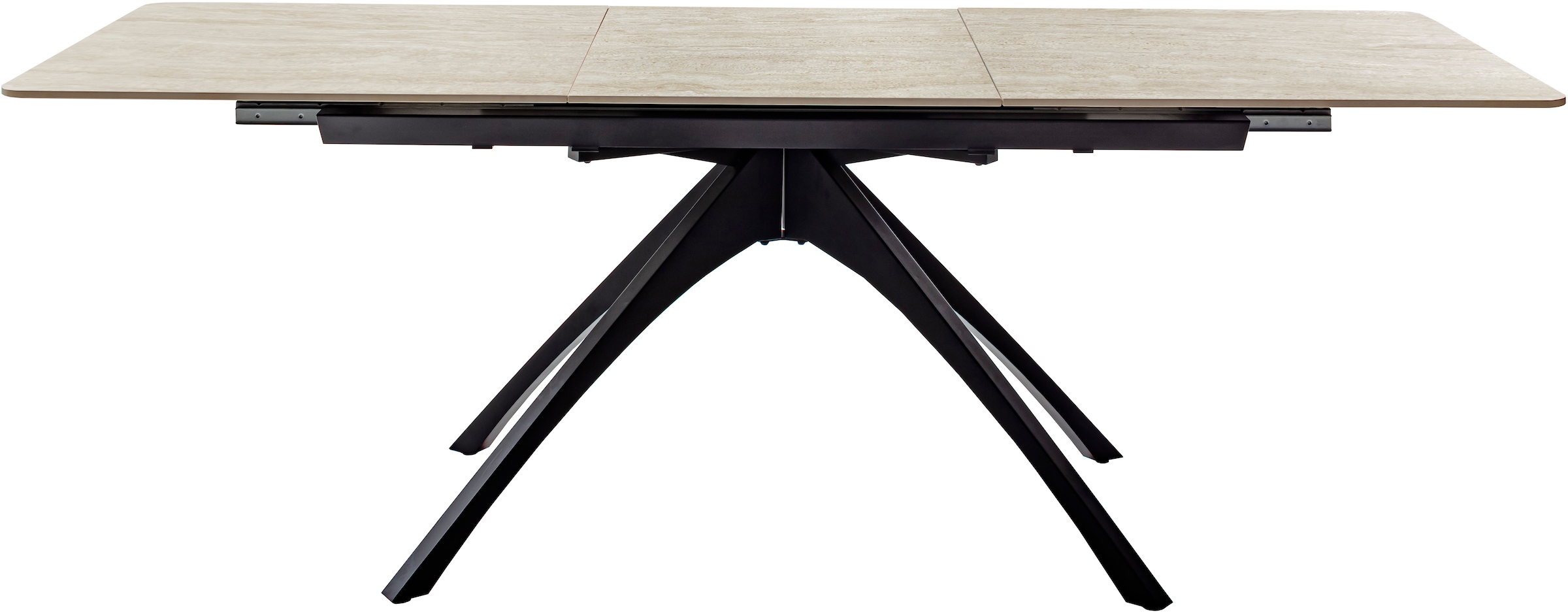 MCA furniture Esstisch »CERRITO Auszugtisch 160-220 cm - marmoriert«, (1 St.), Keramik,Metall,Synchronauszug,ausziehbar,8-10 Personen