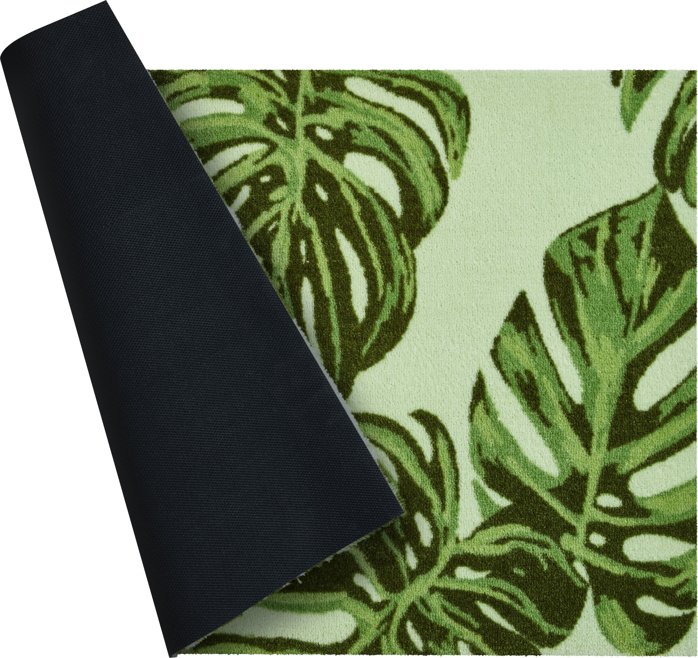 Grund Fußmatte »Aracea«, rechteckig, 8 mm Höhe, Schmutzfangmatte im Monstera-Design, waschbar