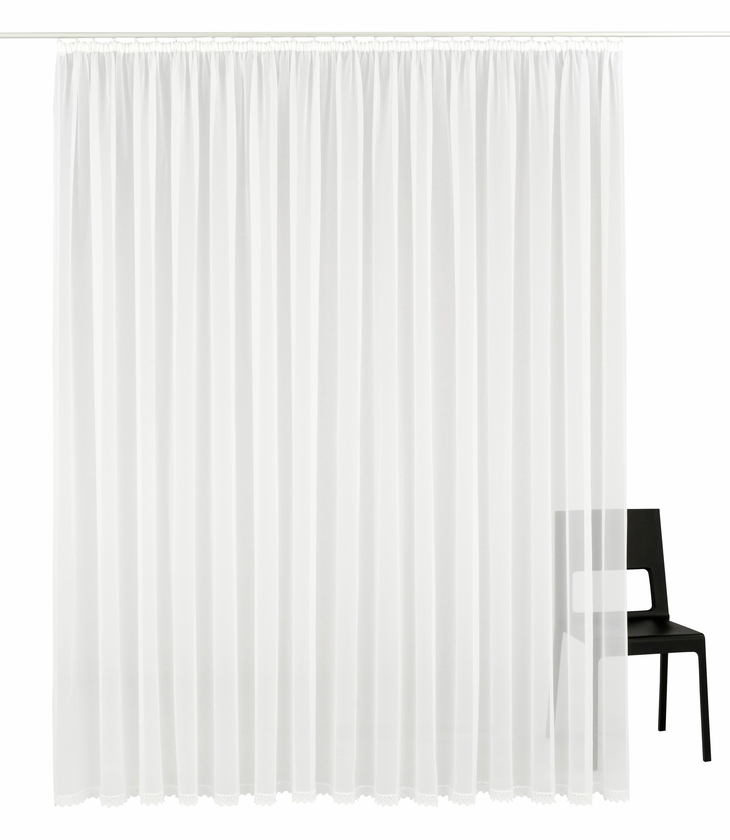 my home Gardine »Missy« Kräuselband 1 Stk. tlg. Vorhang, Fertiggardine, Sto günstig online kaufen