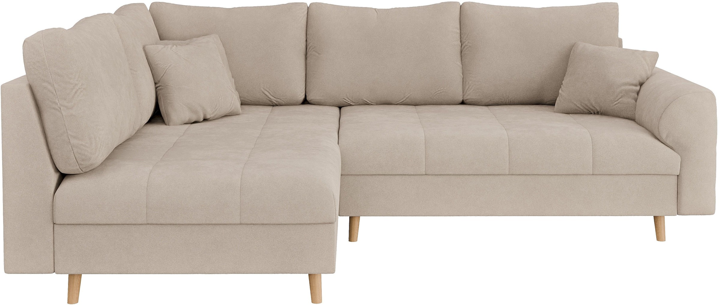 Home affaire Ecksofa »CHARRE L-Form mit Ottomane, Maße B/T/H: 231/161/81 cm günstig online kaufen