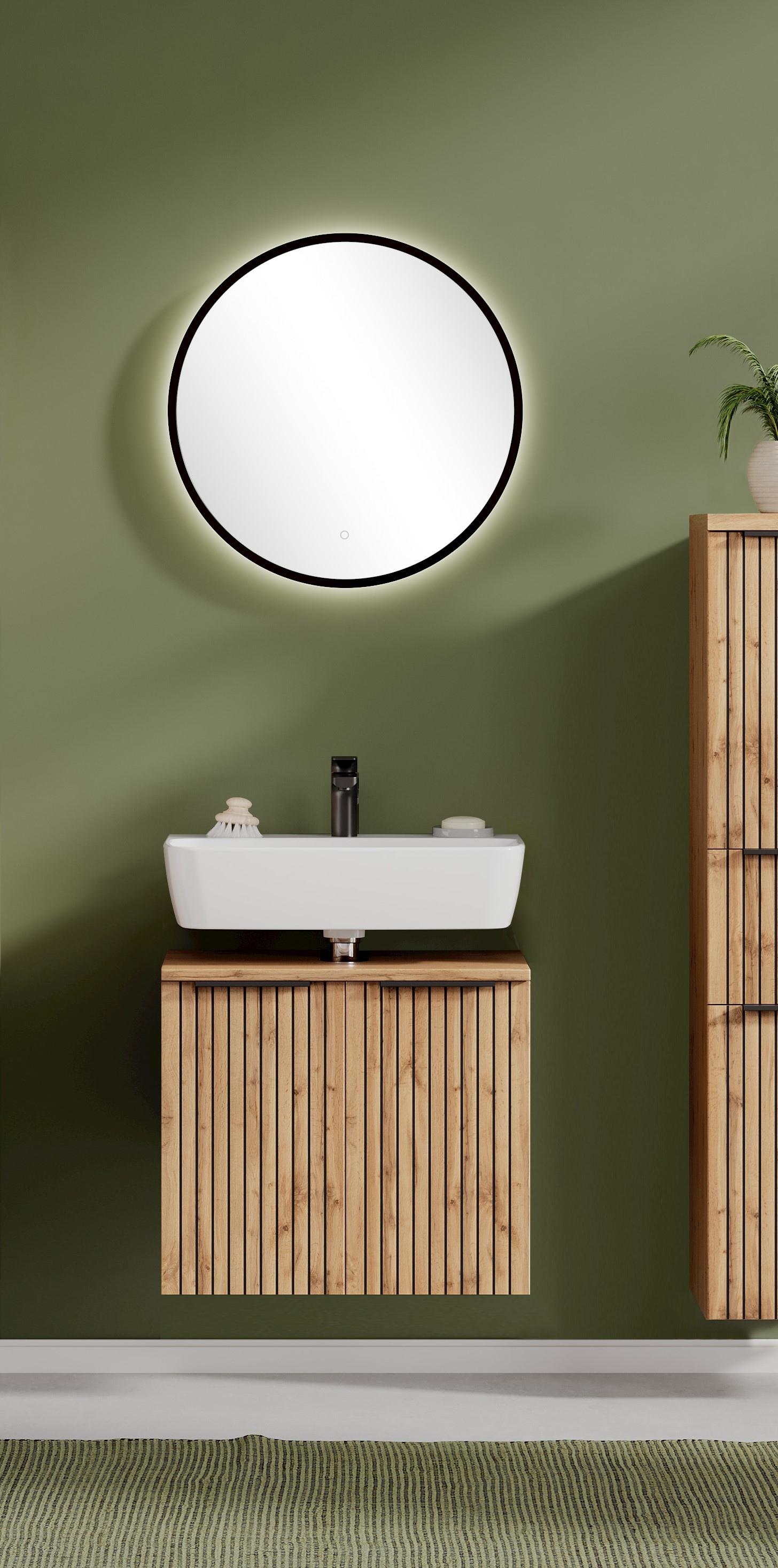 welltime Badezimmer-Set »Welltime Möbel, Carlton Unterbecken-Set 2teilig, 6 günstig online kaufen