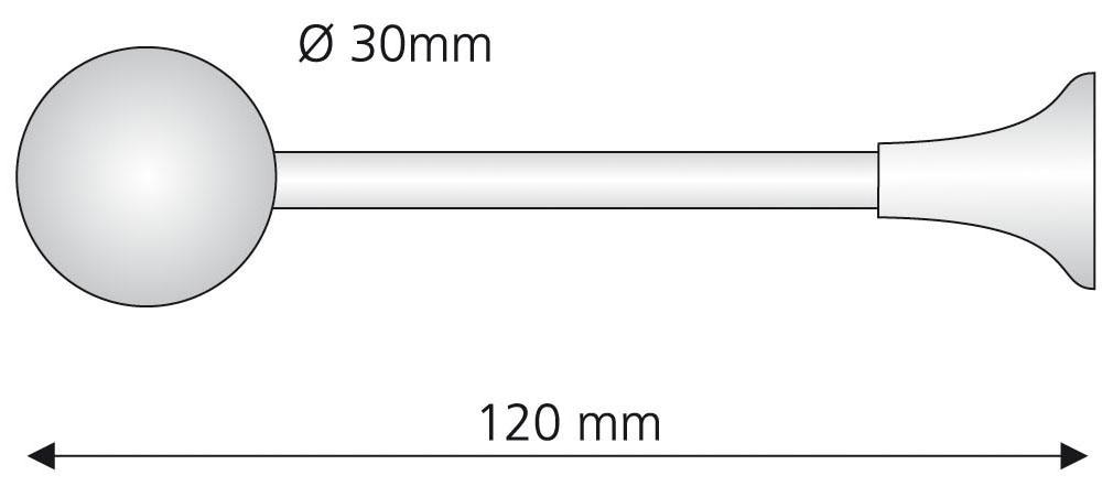 Liedeco Raffhalter, (1 St.), für Gardinenstangen Ø 16 mm