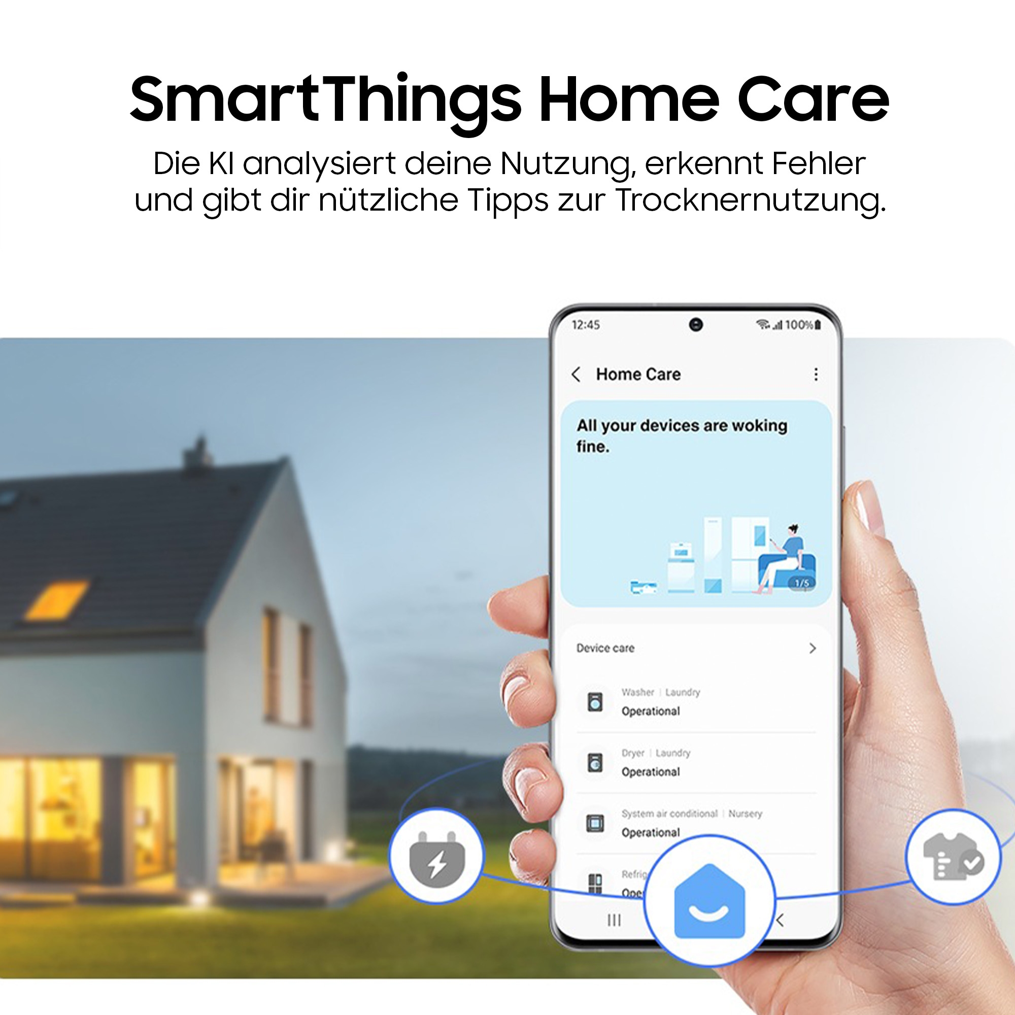 Samsung Wärmepumpentrockner »DV90DB8845GHU2« DV8400D QuickDriveᵀᴹ Option ‑ Spart bis zu 35 % Zeit