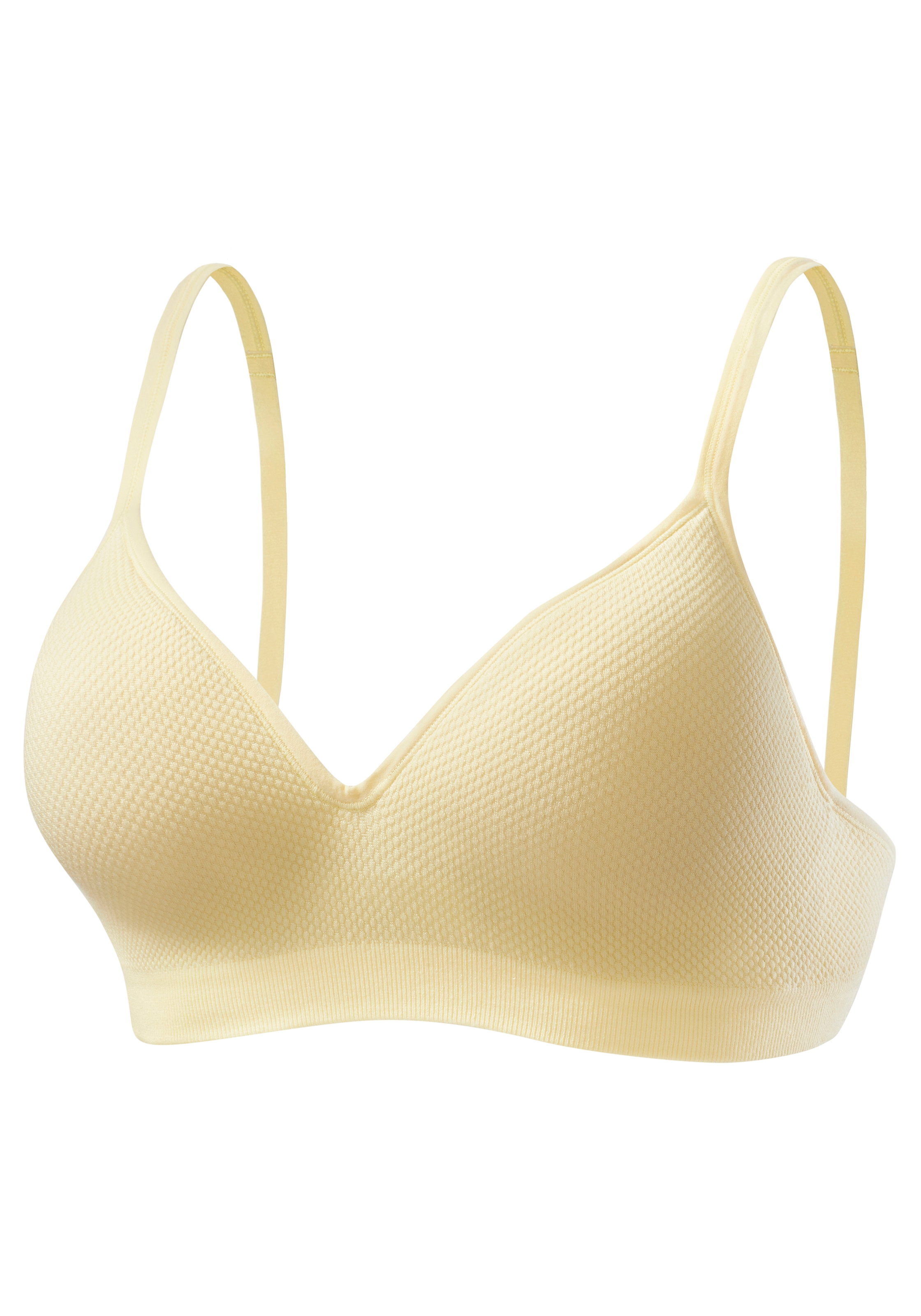 LASCANA Push-up-BH »COMFY BRA«, ohne Bügel aus weicher Baumwollqualität, Basic Dessous