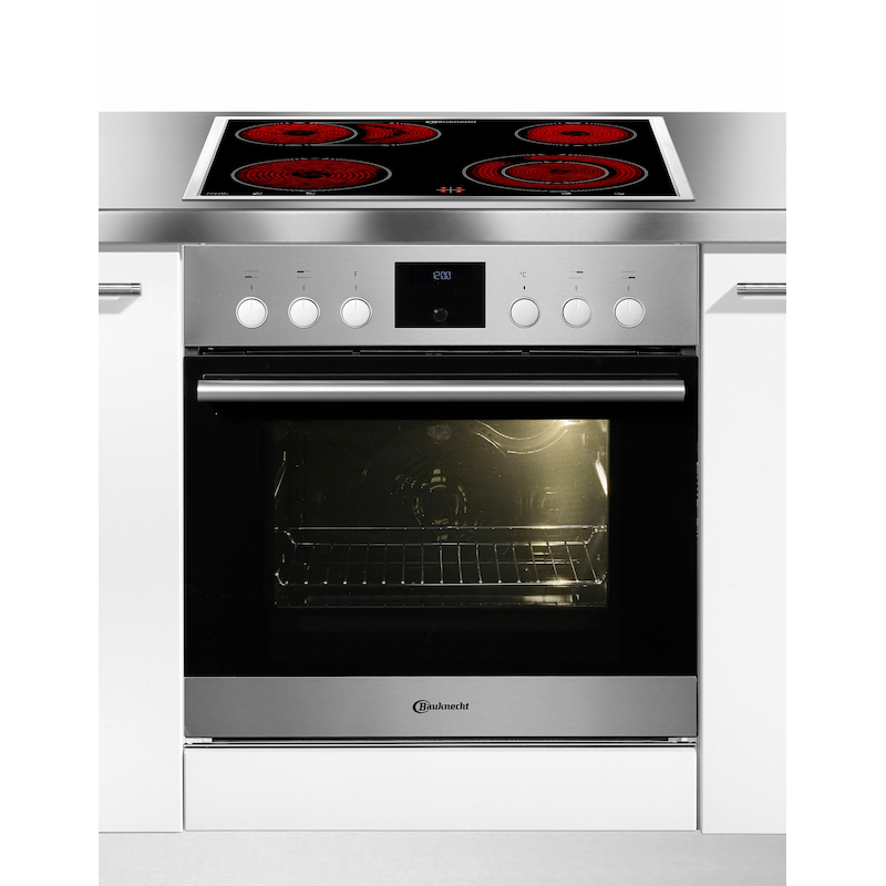 BAUKNECHT Elektro-Herd-Set »HIR4 EP8V2 PT« mit 2-fach-Teleskopauszug Pyrolyse-Selbstreinigung Set, Pyrolyse, Umluft, 2-fach-Teleskopauszug...