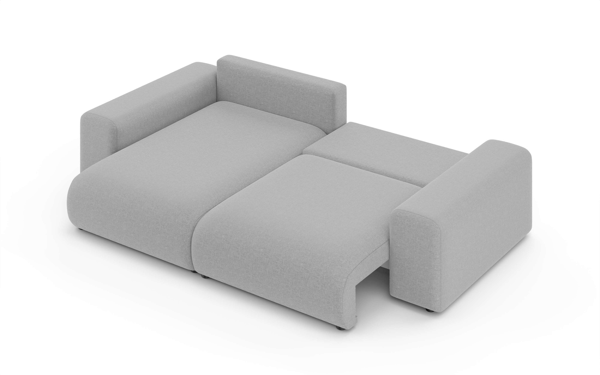 Home affaire Ecksofa »LAKESIDE mit Bettfunktion und Bettkasten, B/T/H 257/166/84 cm«, L-Form, Recamiere beidseitig montierbar, Wellenunterfederung
