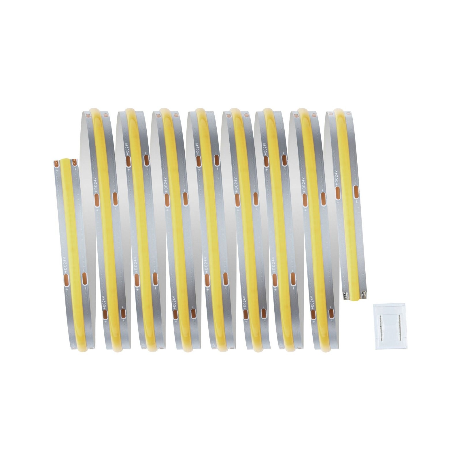 Paulmann LED-Streifen »MaxLED 500 Stripe 2,5m Daylight 6500K 15W 24V silber Kunststoff«, 1 St.-flammig, Full-Line COB