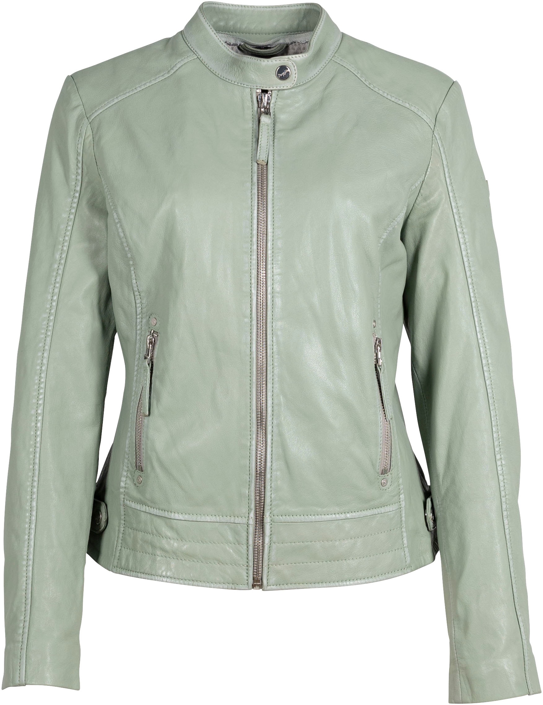 Mauritius Lederjacke »MWFilla«, mit kleinem Stehkragen