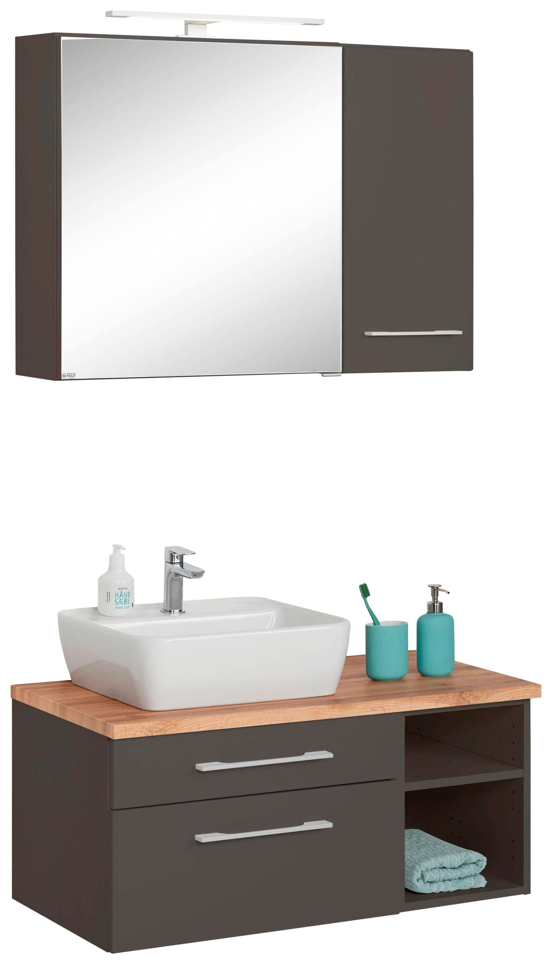 welltime Badmöbel-Set »Davos« 3 Stk. tlg. günstig online kaufen
