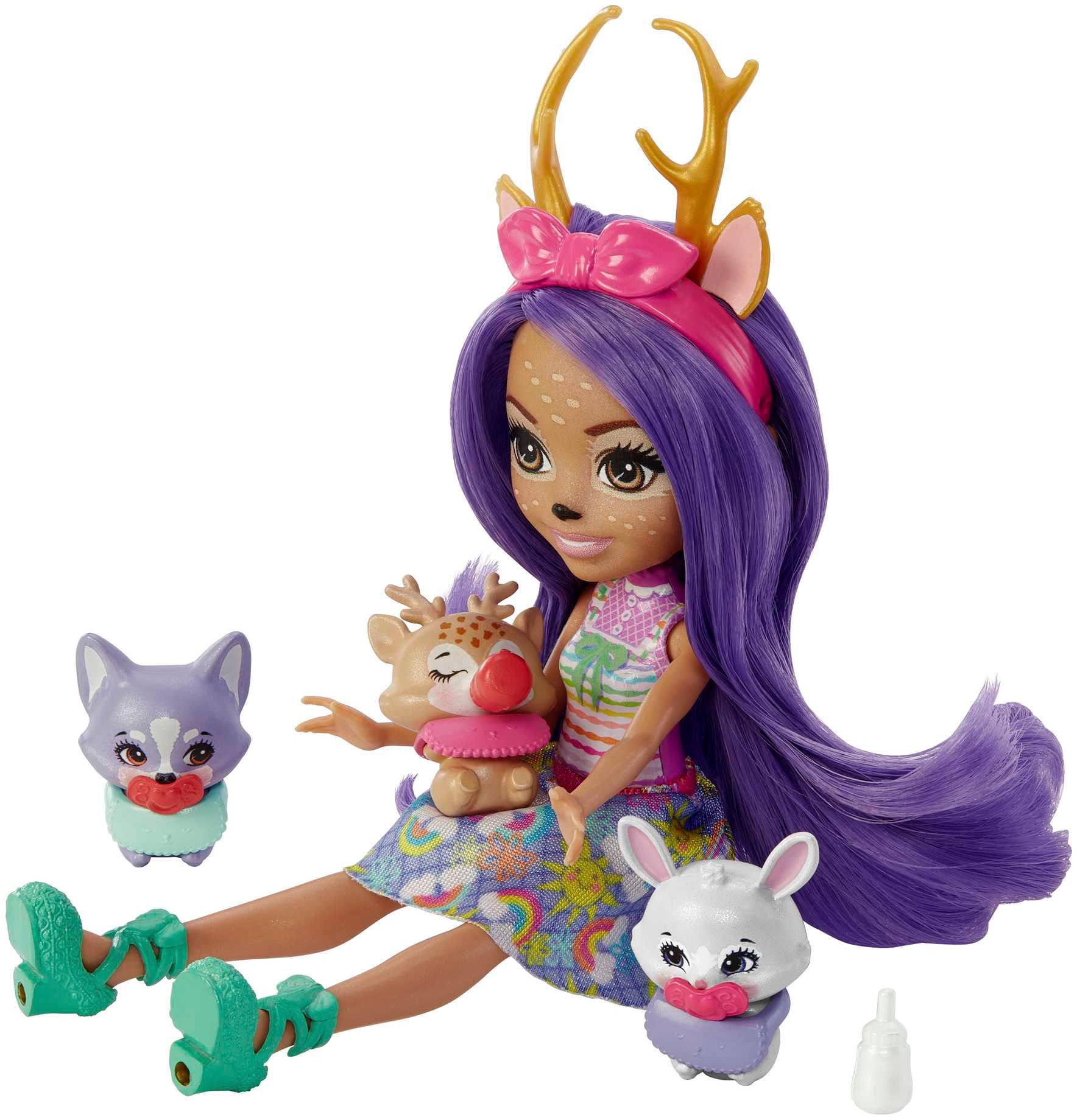 Enchantimals Minipuppe »Enchantimals Baby Best Friends, Danessa Deer & Sprint Figur«