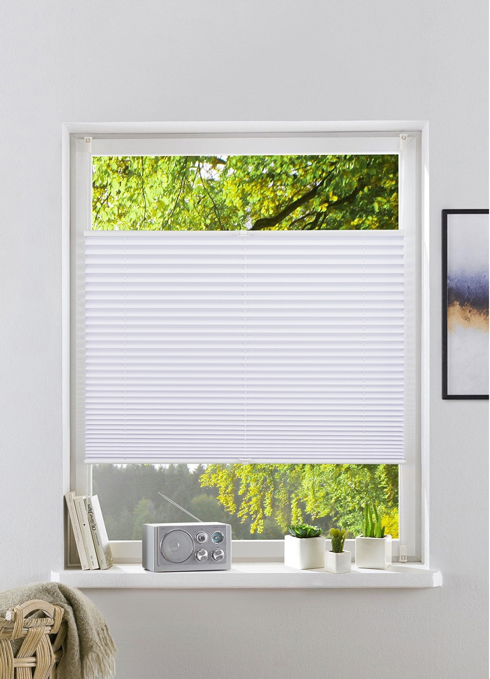 Otto Home Plissee "GELLO" Gr. 8, weiß (weiß, weiß, weiß), 130cm, 100cm