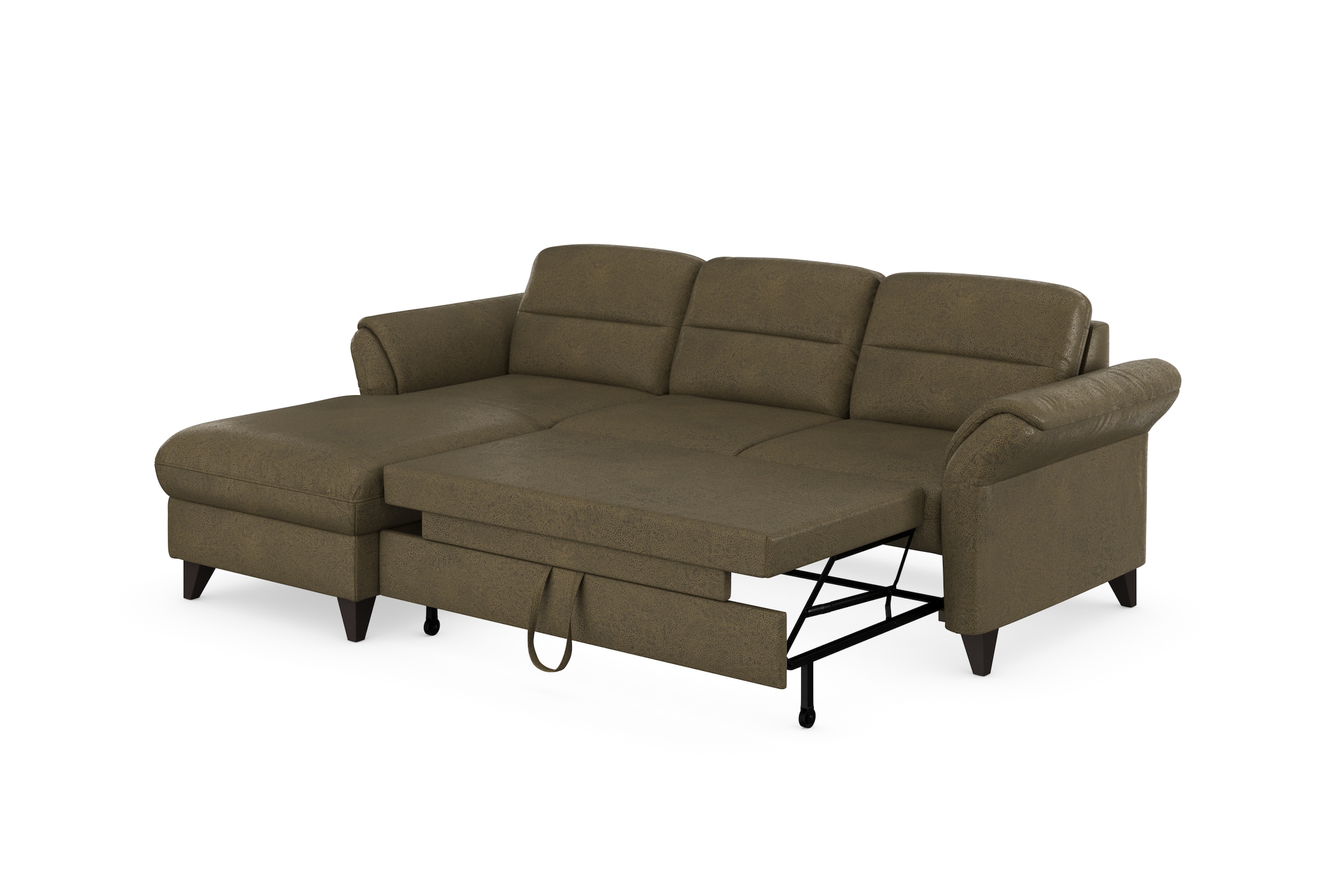 sit&more Ecksofa »Mellum L-Form«, Federkern, wahlweise mit Bettfunktion, Bettkasten und Armteilfunktion