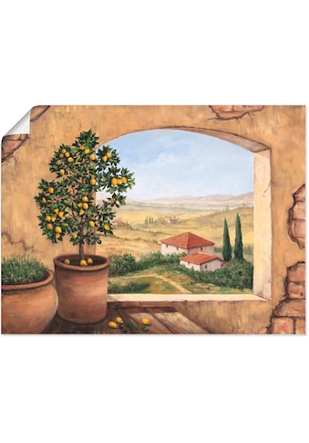 Artland Wandbild »Fenster in der Toskana«, Fensterblick, (1 St.), in vielen Größen &... kaufen