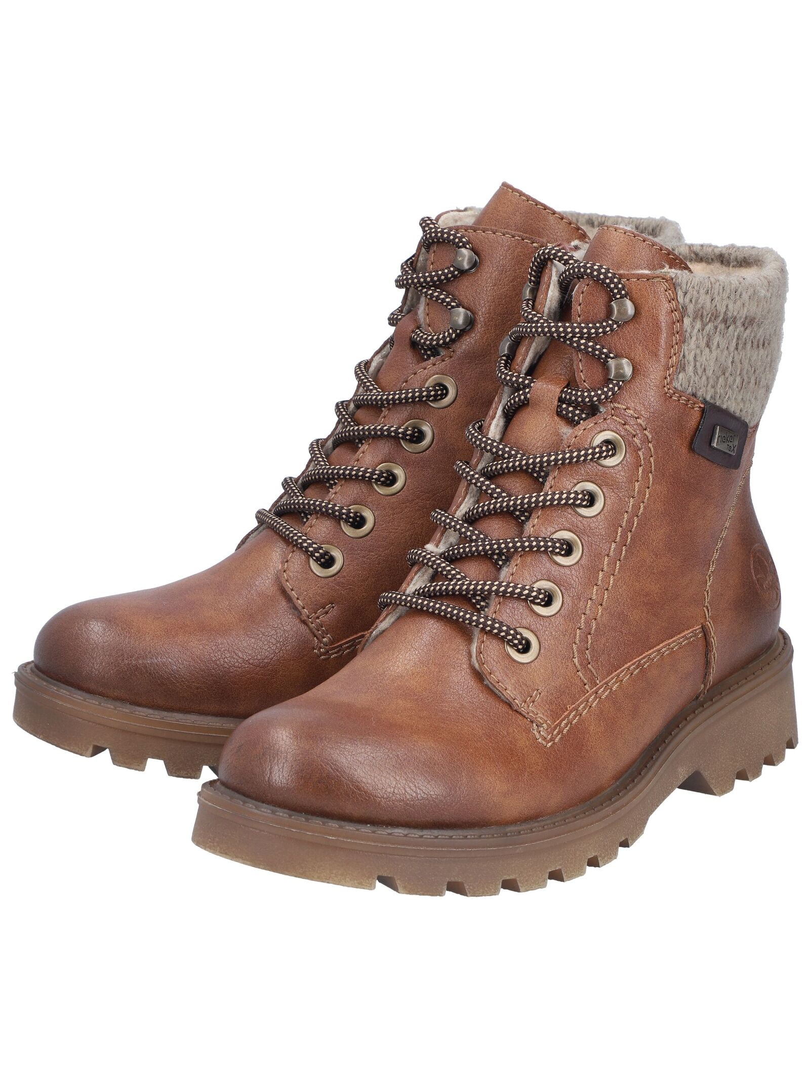 Rieker Schnürstiefelette »Rieker Stiefelette Lederimitat/Textil«