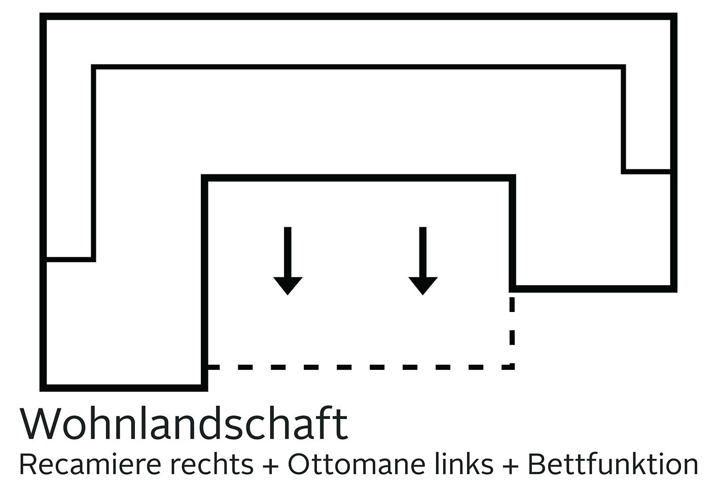 sit&more Wohnlandschaft "Mistral U-Form", wahlweise mit Bettfunktion, inklu günstig online kaufen