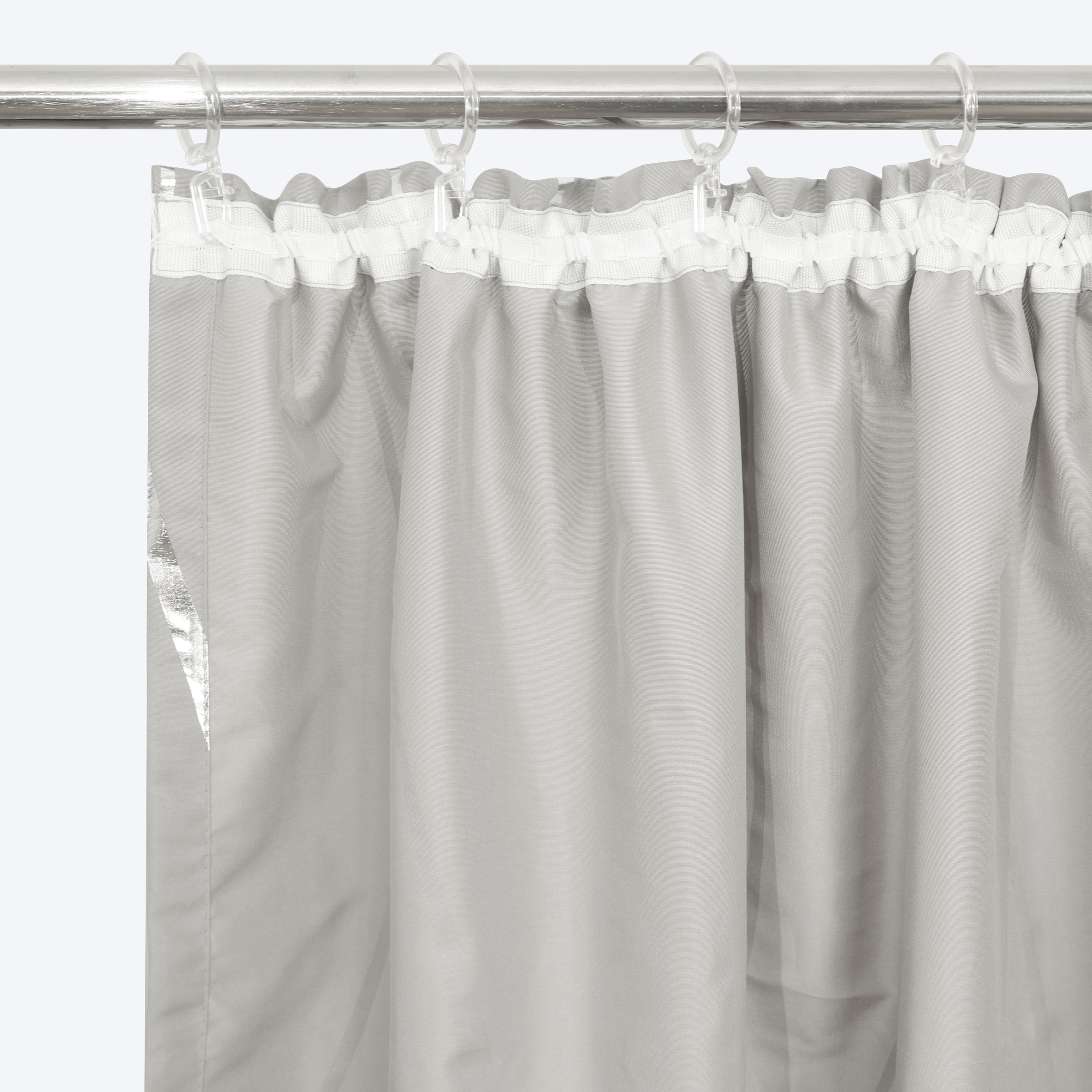 OTTO home Gardine »Quinnton« Kräuselband 2 Stk. tlg. Metallic‑Akzenten, Kräuselband, schöner Stoff, mittelleicht