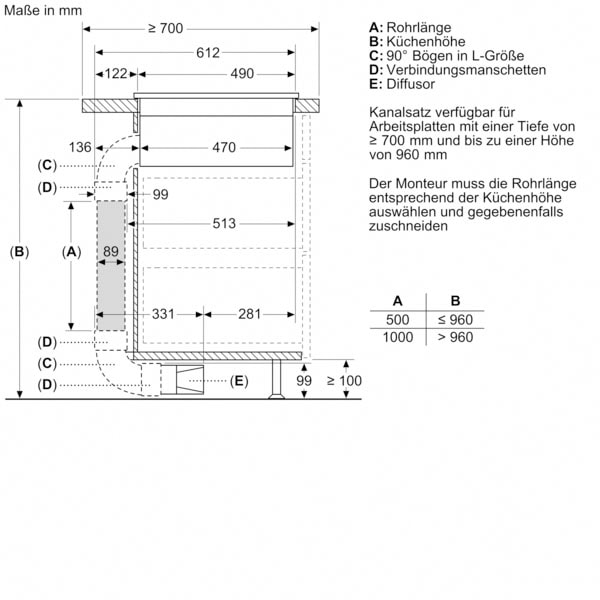 BOSCH Kochfeld mit Dunstabzug »PVQ811F15E«, PVQ811F15E