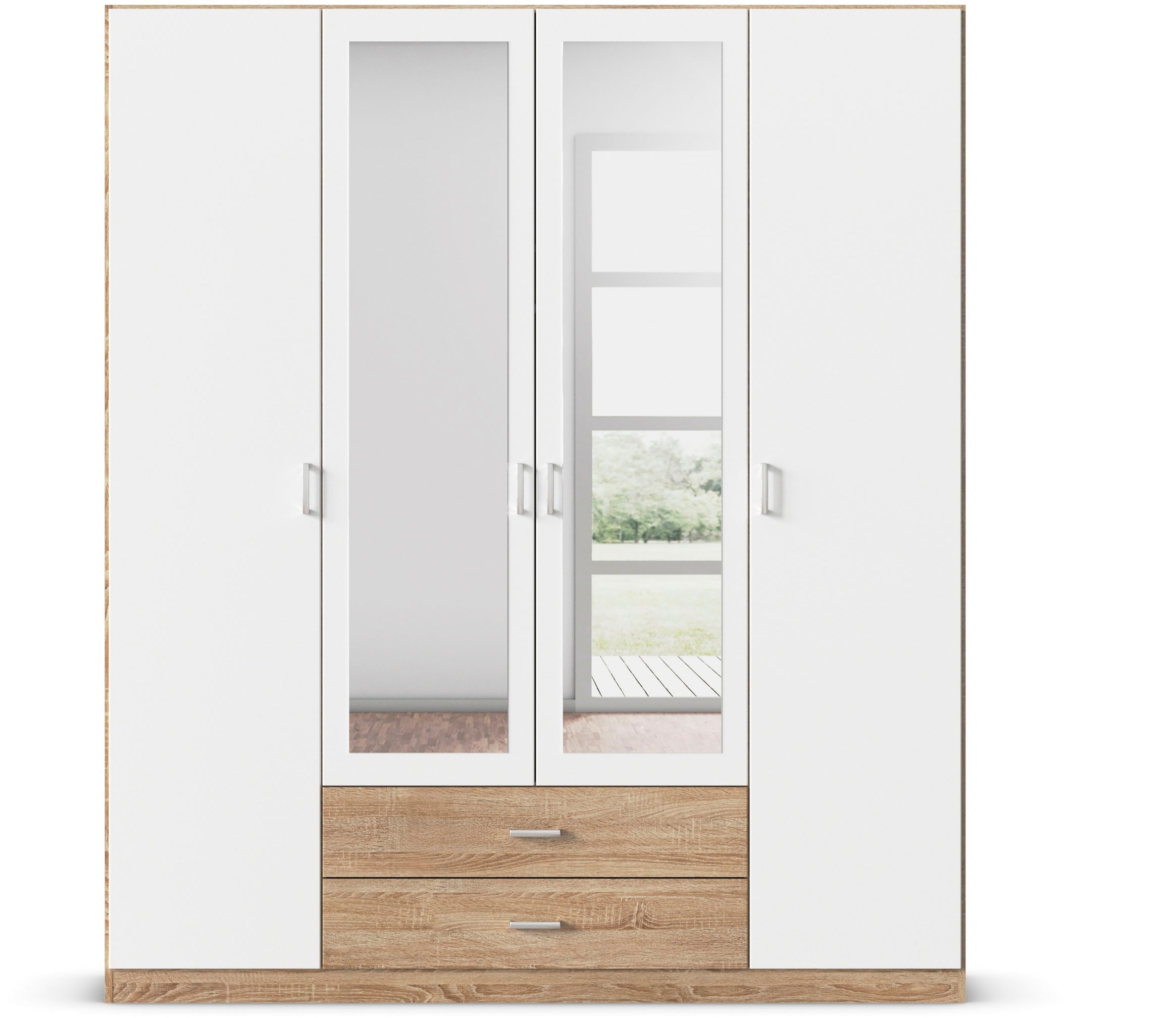 rauch Kleiderschrank "Schrank Garderobe Wäscheschrank GAMMA in 3 Breiten" v günstig online kaufen