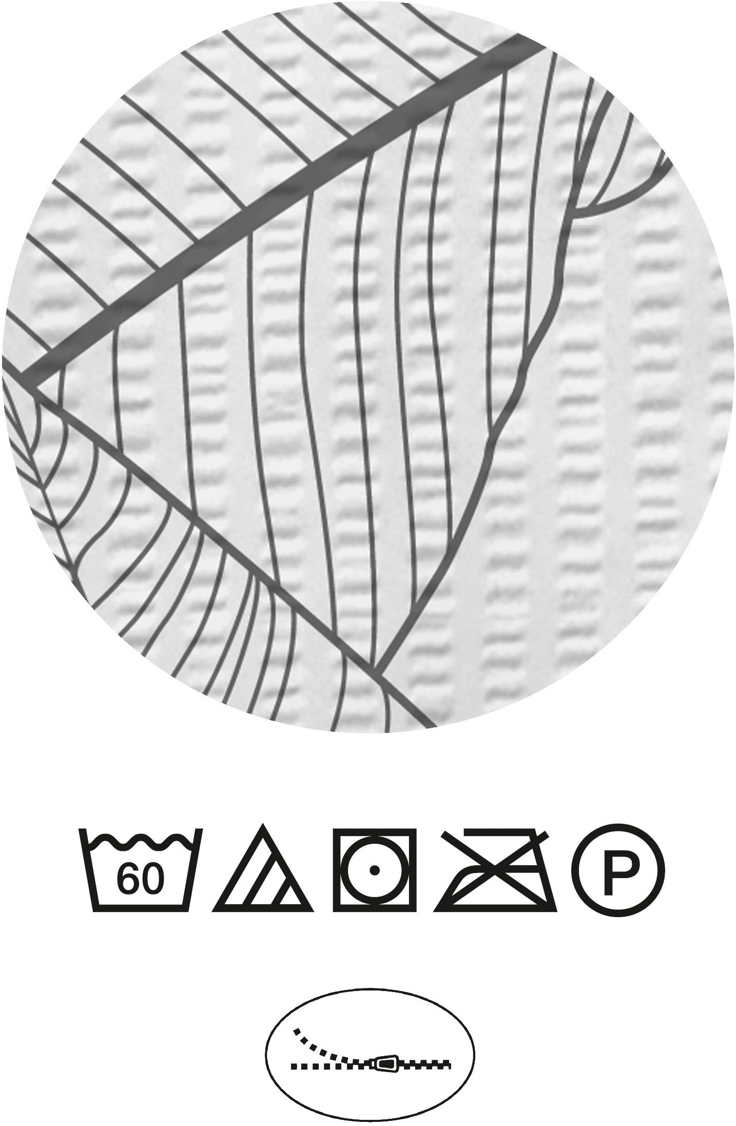 Castell - Markenbettwäsche Bettwäsche »260997« 2 Seersucker, bügelfrei, pflegeleicht, Reißverschluss, ganzjährig