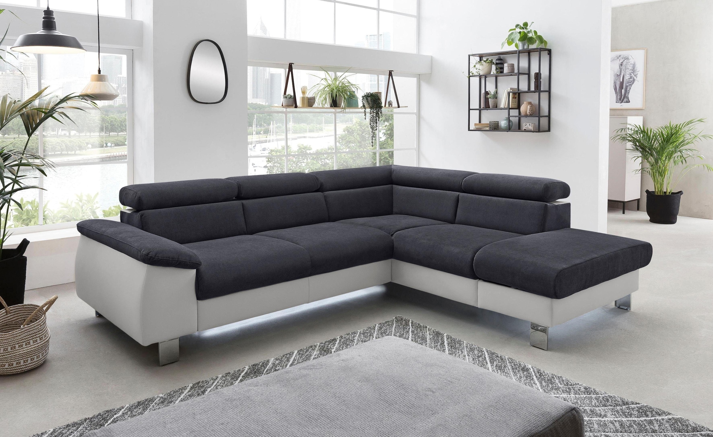 COTTA Polstergarnitur »Komaris L-Form«, (Set), Set bestehend aus: Ecksofa m günstig online kaufen