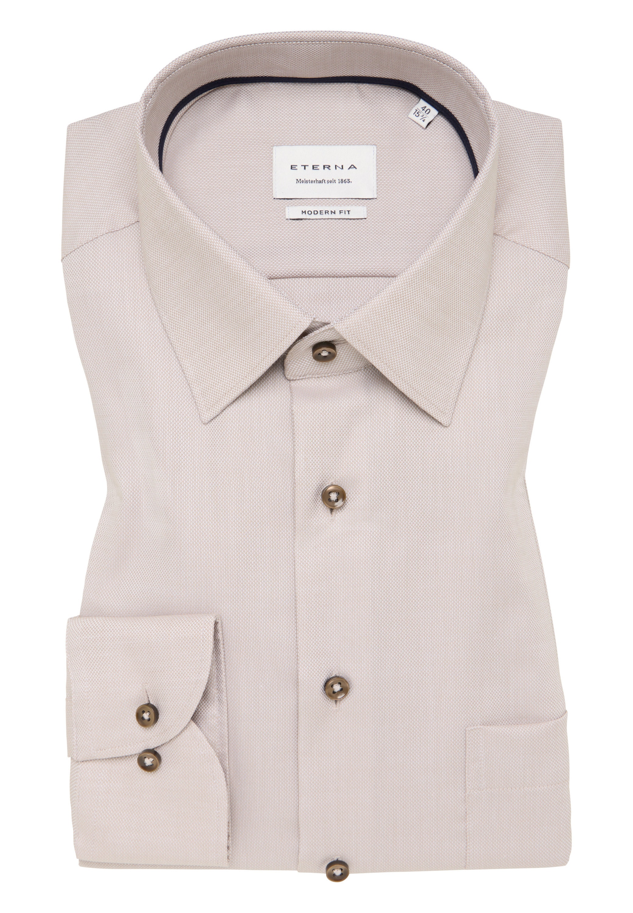 Eterna Langarmhemd »MODERN FIT«, NON IRON (bügelfrei)